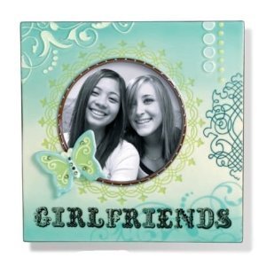 Grasslands Road Simply Fabulous Girlfriends 7.25-Inch Photo Frame - Perfect for Displaying Friendship Memories on Desks, Shelves, or as Heartwarming Gifts