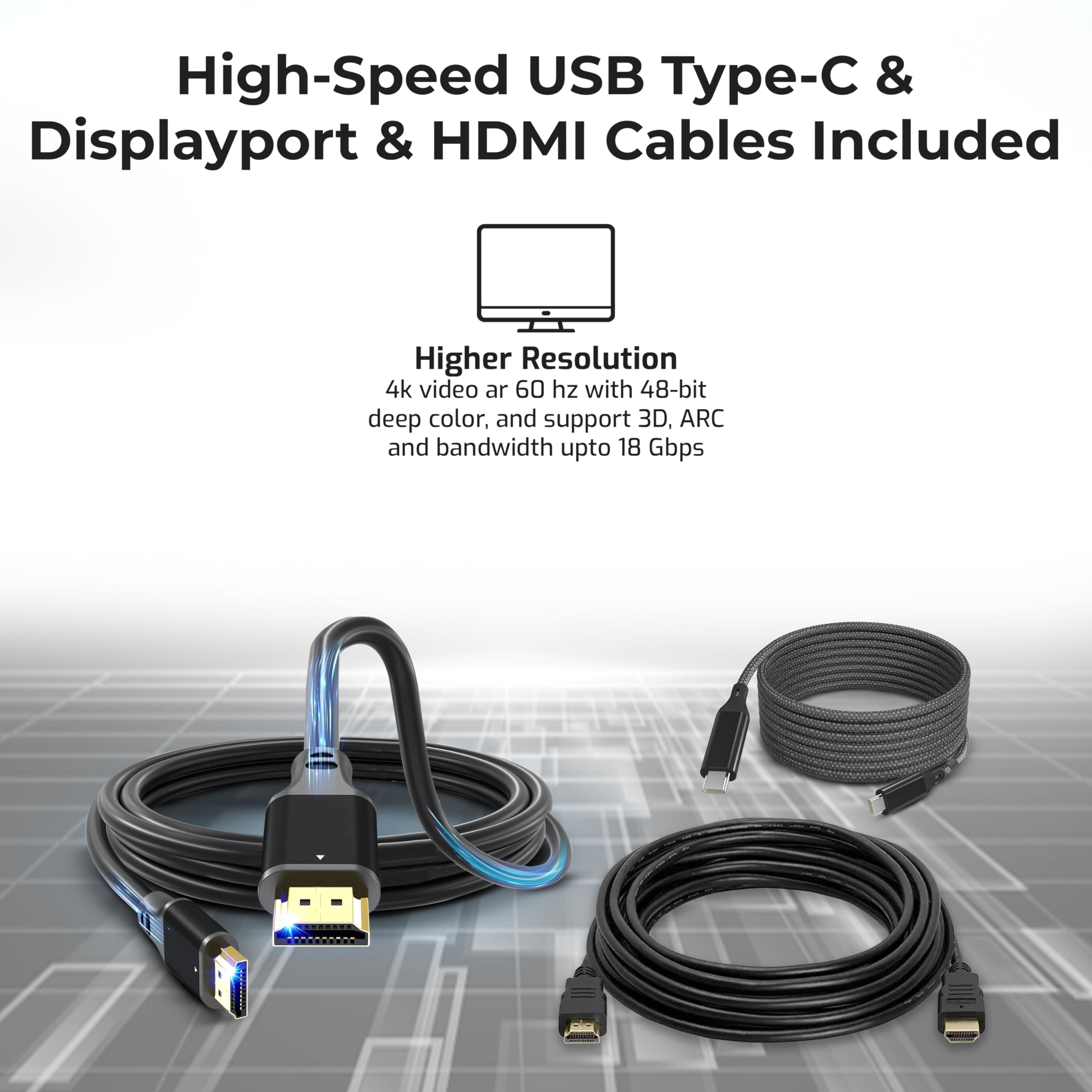 Refurbished Dell WD19S 130W Docking Station with 90W Power Delivery - Universal Laptop Dock Includes HDMI, DisplayPort & USB-C Cables + Microfiber Cloth | Perfect for Home Office, Remote Work & Multi-Monitor Setup