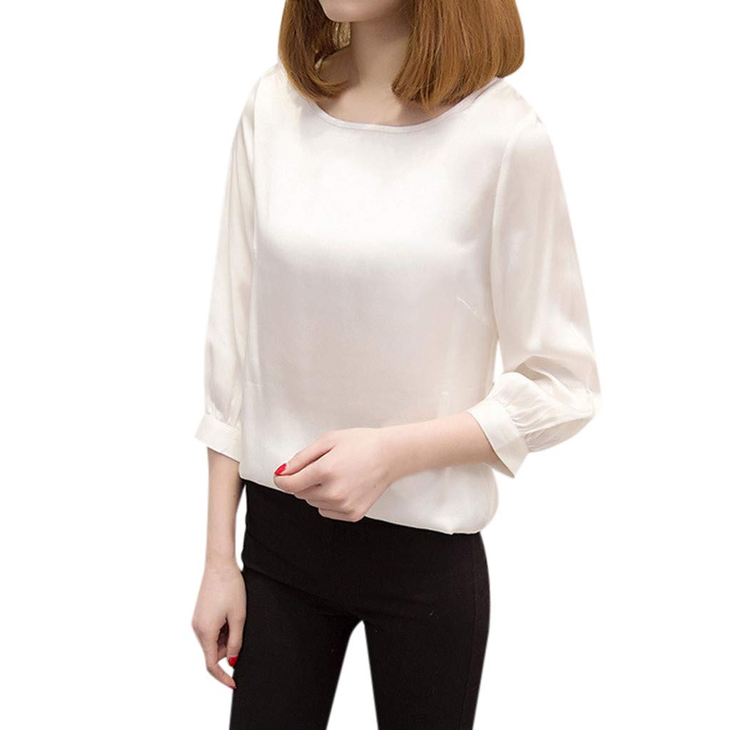 Plus Size Women's Sexy Short Sleeve V-Neck Tops - Office Casual Shirts for Work & Everyday Wear | Flattering Fit for Curvy Women | Perfect for Business Casual, Date Night & Weekend Outings