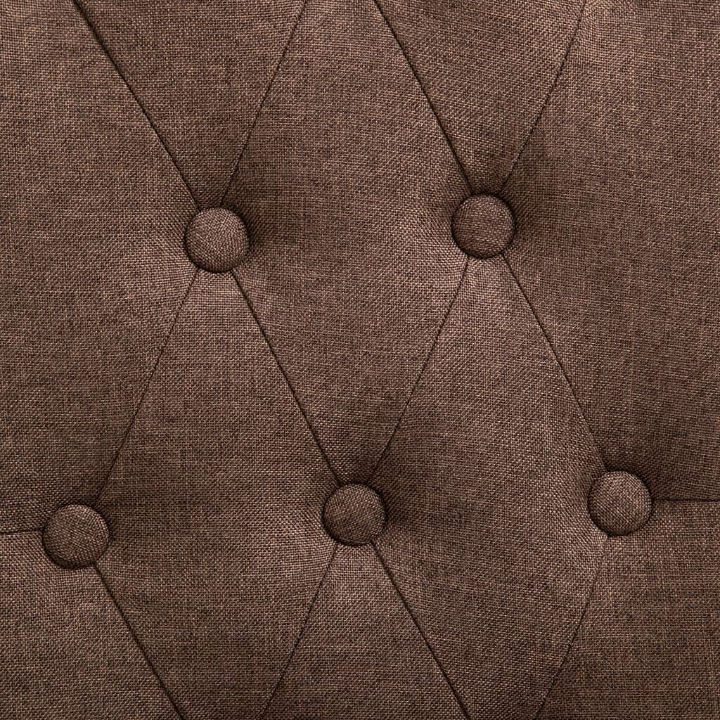 4-Piece Brown Fabric Upholstered Armless Dining Chairs Set - Modern Kitchen, Dining Room & Living Room Seating - Perfect for Home, Hotel, Wedding & Lounge Reception Areas