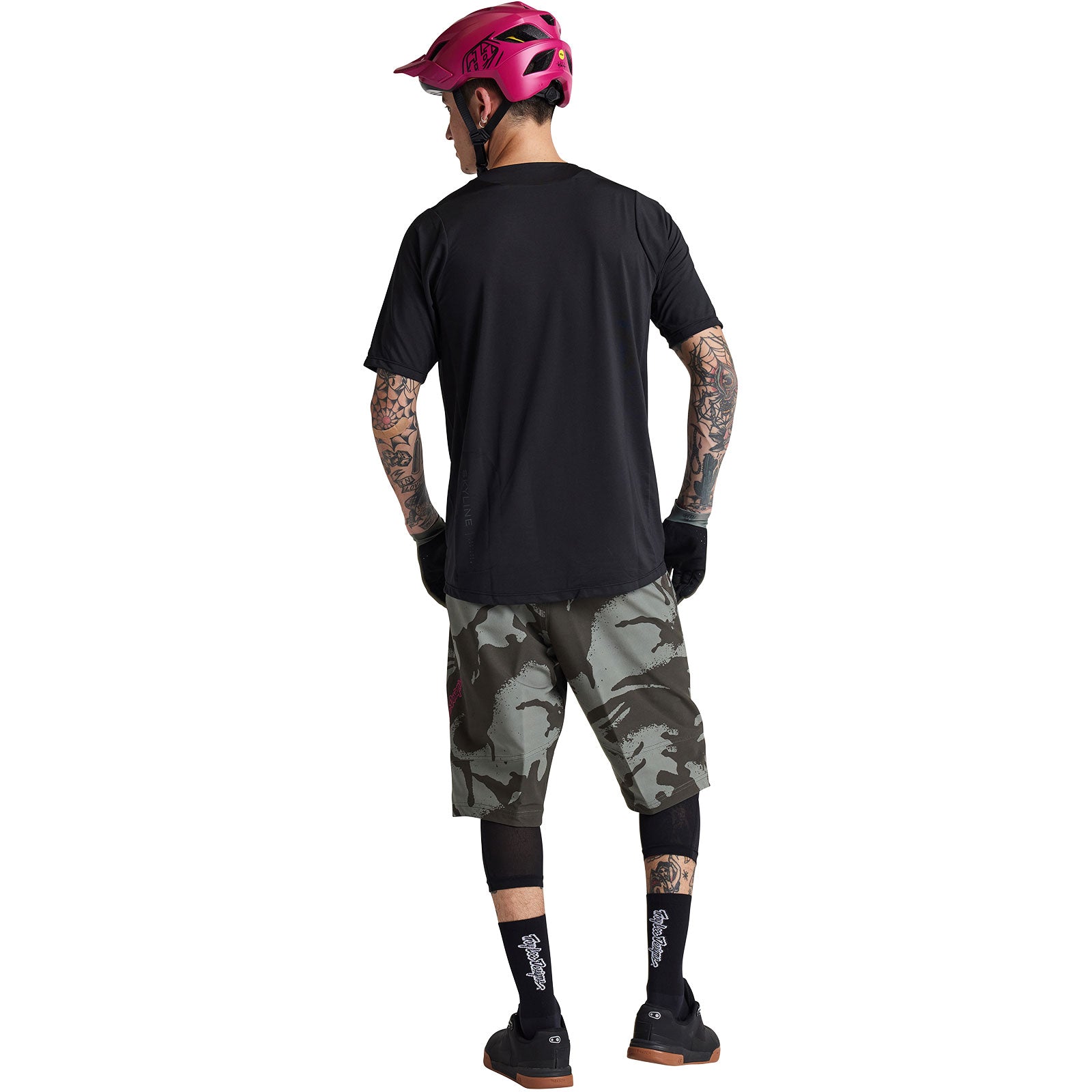 Skyline Short Sleeve Jersey T-Shirt for Men - Mono Black Casual Tee - Perfect for Gym, Workout & Everyday Wear