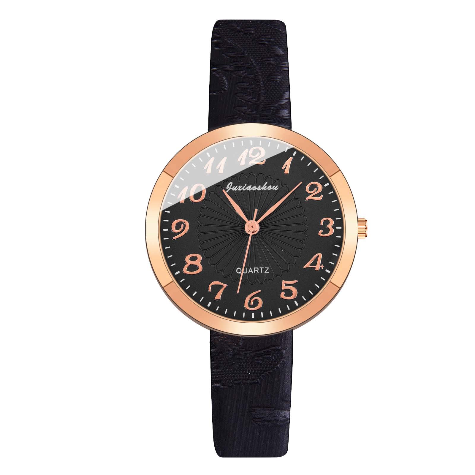 Elegant Women's Minimalist Quartz Watch - Slim Fashion Timepiece with Leather Strap - Perfect Gift for Her - Ideal for Office, Casual Wear & Special Occasions