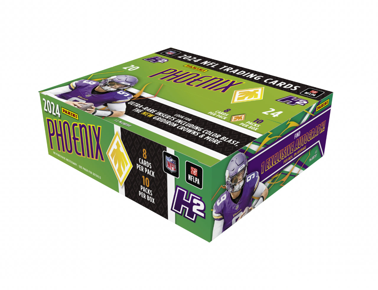 2024 Panini Phoenix Football H2 Box - Premium Trading Cards for NFL Collectors | Perfect for Sports Memorabilia Collections & Fantasy Football Fans