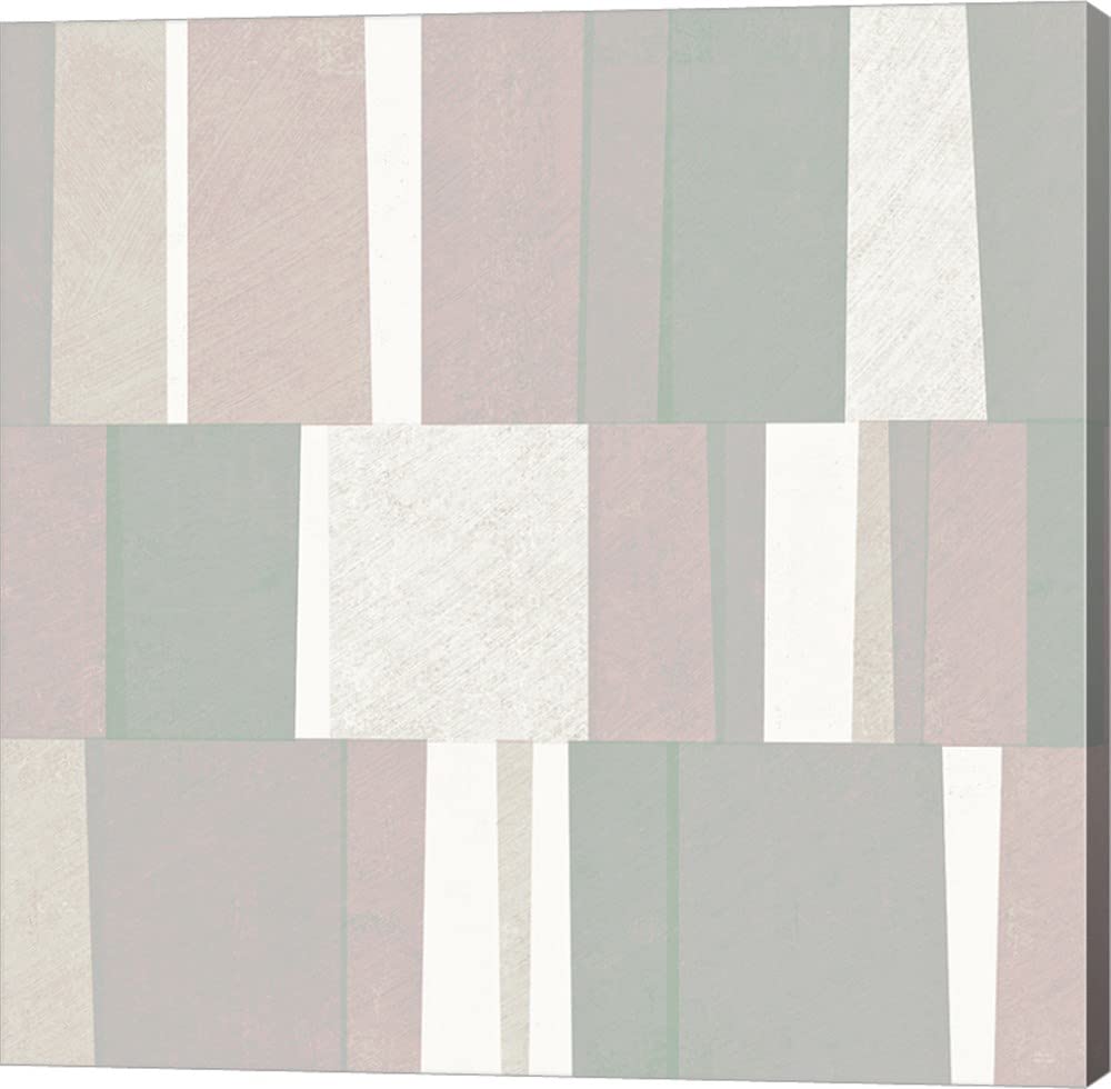 Pastel Abstract Canvas Art by Michael Mullan - 20x20 Inch Gallery Wrapped Wall Decor for Living Room, Bedroom & Office