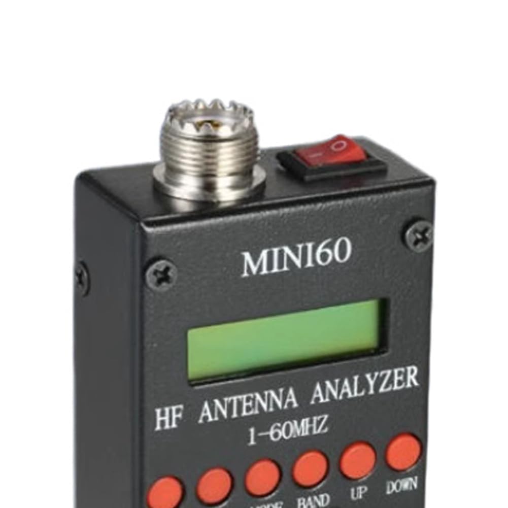 Mini60 Sark100 Antenna Analyzer 1-60MHz HF SWR with BT for Ham Radio Hobbyists