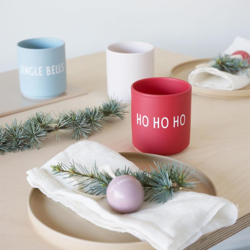 Design Letters Favourite 11oz Ceramic Coffee Mug - Danish Minimalist Tea Cup with Engraved Words, Porcelain Latte Mug for Women | Perfect Gift for Her, Office Use & Cozy Home Coffee Moments