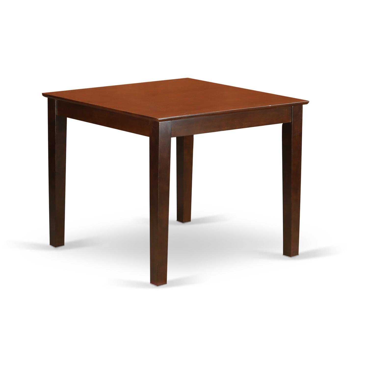 East West Furniture OXGR3-MAH-W 3-Piece Square Dining Table Set with 2 Wooden Chairs for Small Spaces - 36x36 Inch Mahogany Finish - Perfect for Apartments, Breakfast Nooks & Compact Dining Areas