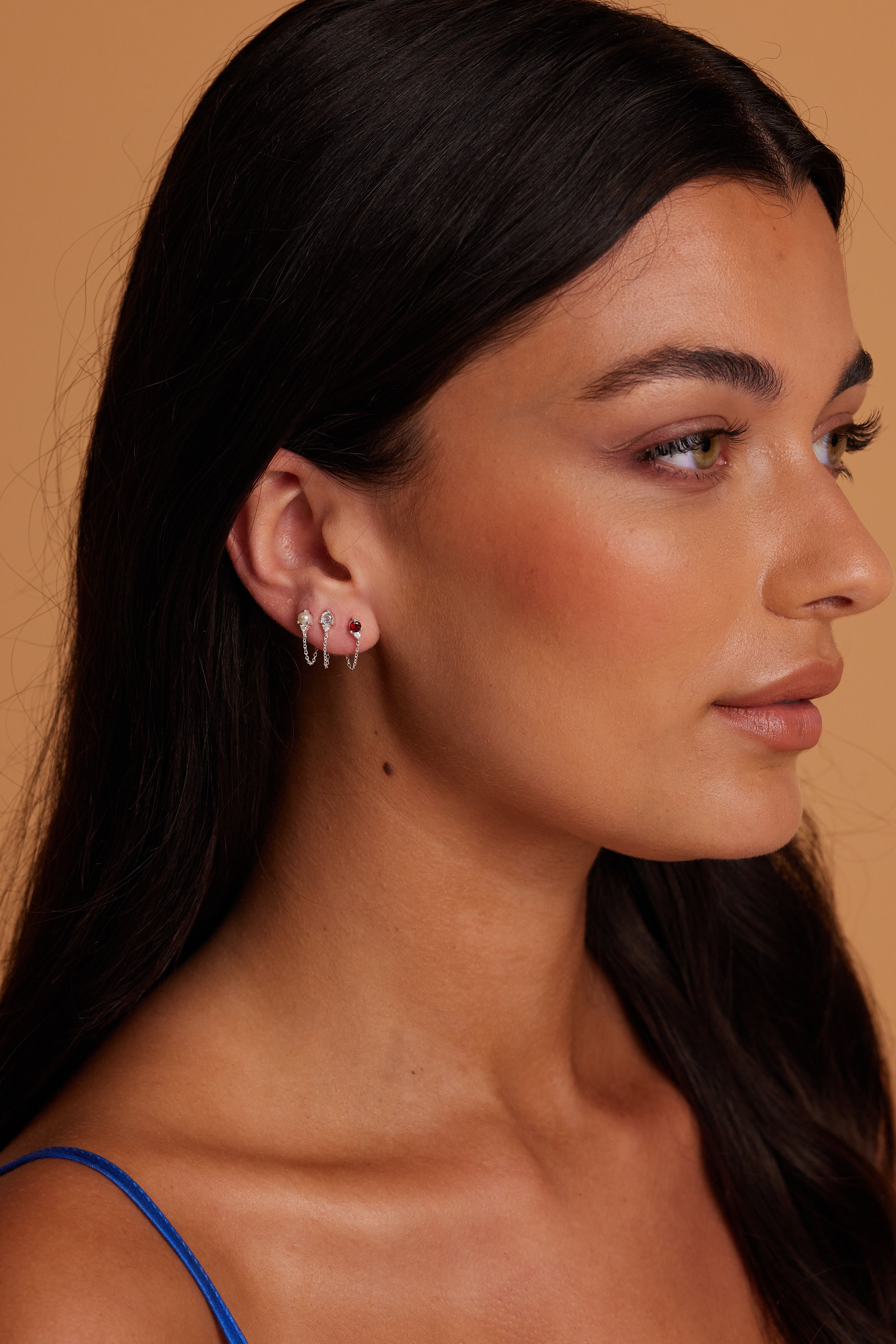 Genuine January Garnet Birthstone Sterling Silver Stud Earrings for Women - Perfect Gift for Birthday, Anniversary & Special Occasions