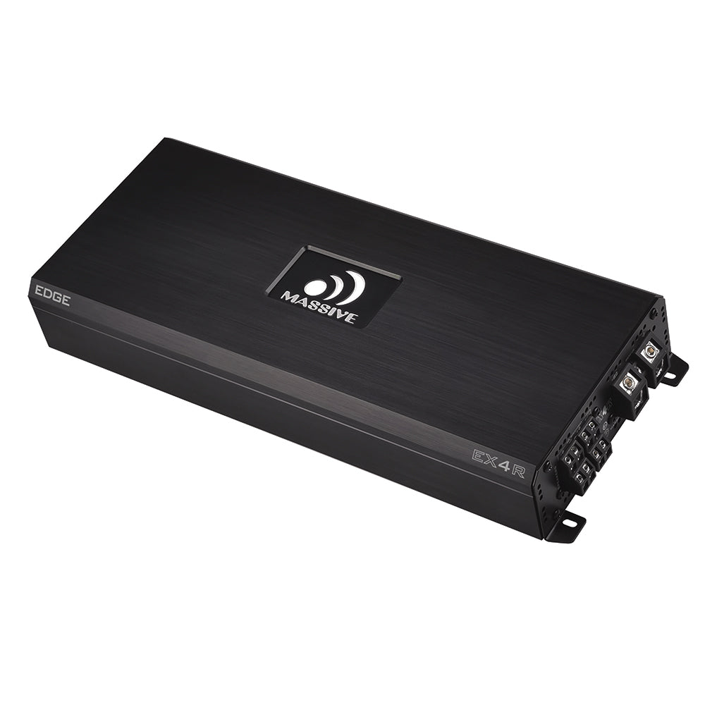 EX4R 800W RMS 4-Channel Car Amplifier - 4 Ohm Stable for High Power Audio - Perfect for Car Audio Systems & Subwoofers