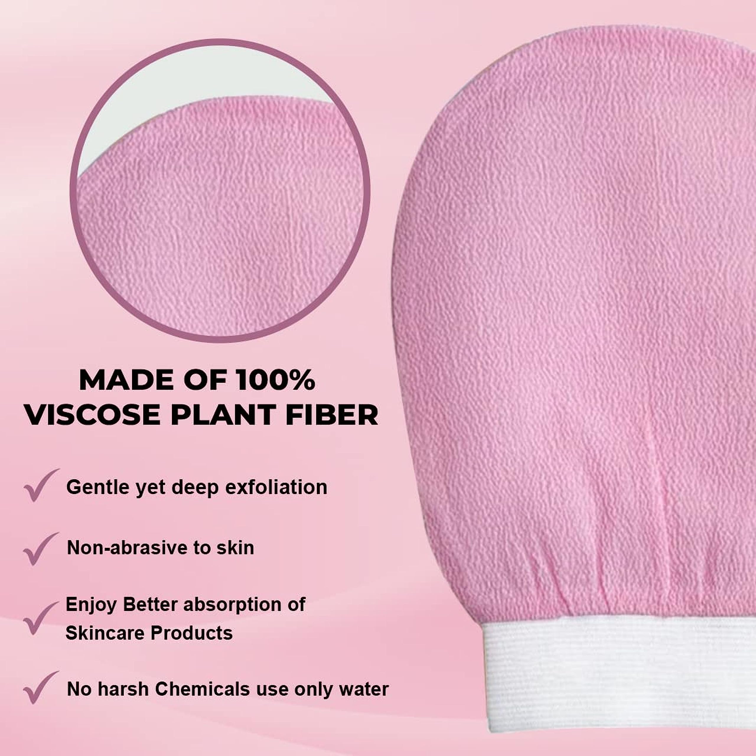 Dealsure Korean Exfoliating Glove - Body Scrub Mitt for Dead Skin Removal, Shower & Bath Exfoliator for Women & Men - Soft Washcloth for Face & Body Care - Perfect for Spa Days & Smooth Skin Routine (1 Piece)