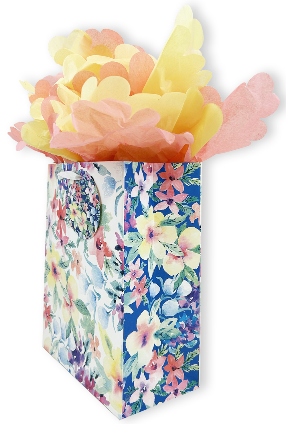 Bright Blooms Garden Gift Bag - Elegant Floral Design for Birthdays, Weddings & Party Favors - Perfect for Gifts, Decorations & Special Occasions