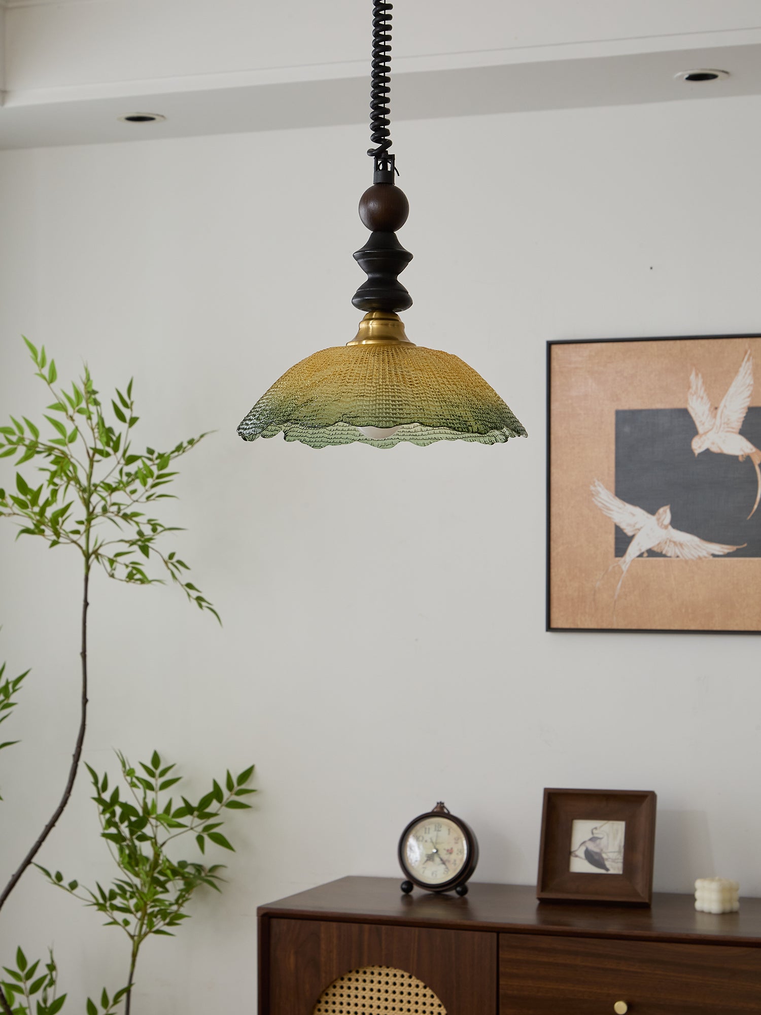 Monet Pendant Lamp - Modern Glass Hanging Light Fixture for Kitchen Island, Dining Room & Bedroom | Elegant Home Decor Lighting