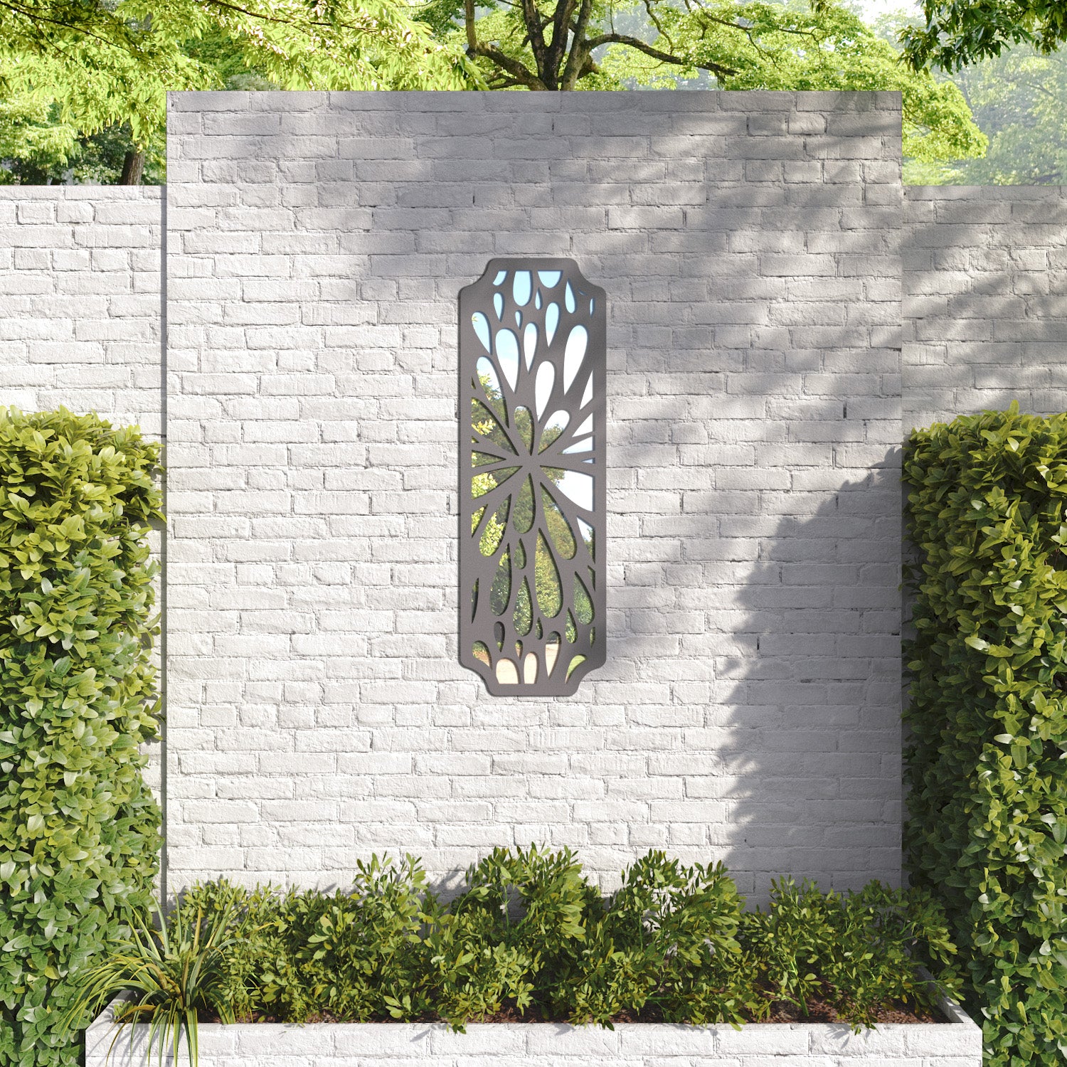 Blossom Regal Decorative Mirrored Wall Panel - Elegant Home Decor for Living Room, Bedroom & Entryway