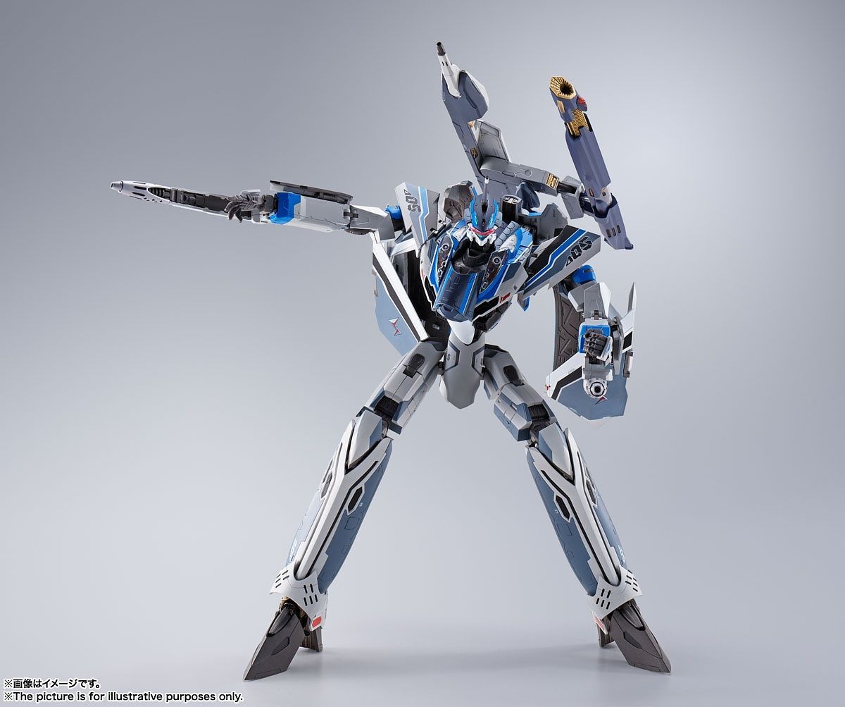 Bandai DX Chogokin Macross Delta VF-31AX Kairos Plus Hayate Custom 1/60 Scale Diecast Action Figure - Collectible Anime Robot Toy for Display & Play - Perfect for Anime Fans & Model Collectors