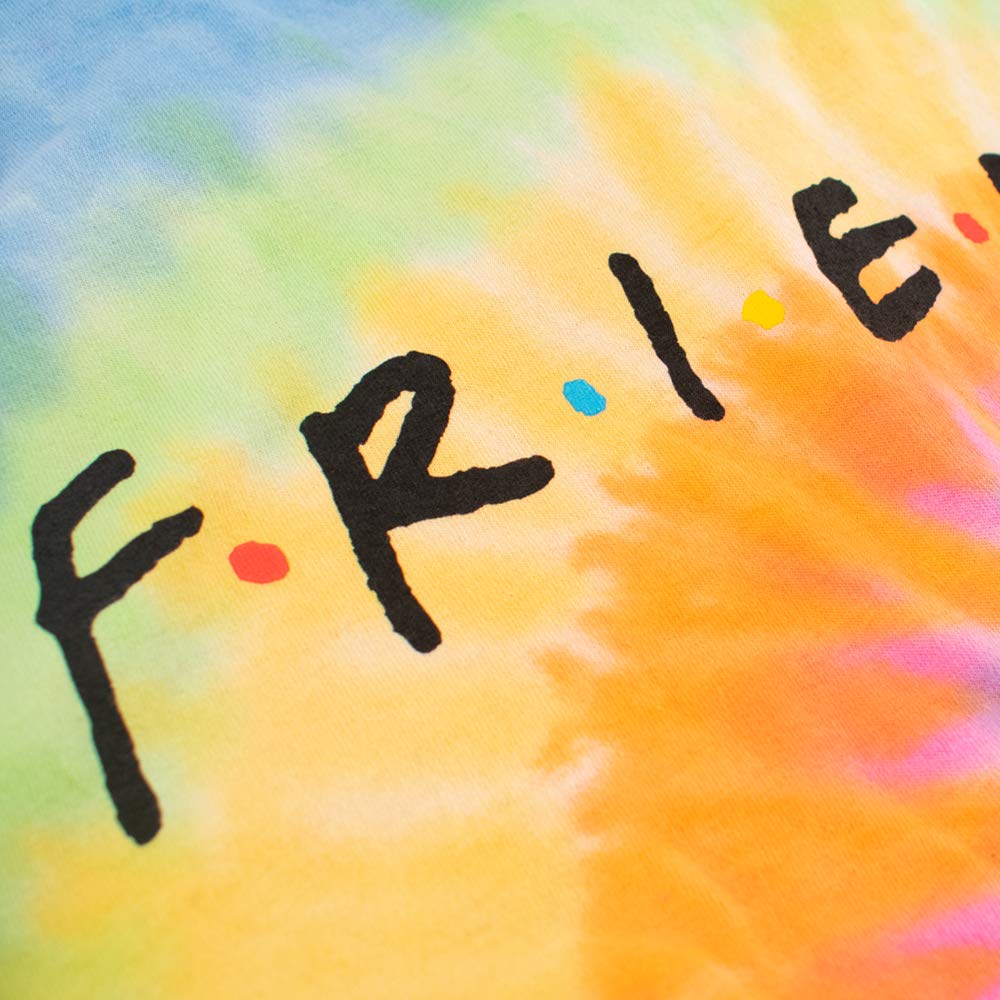 Popfunk Classic Friends Logo Tie Dye Unisex T-Shirt - Comfortable Cotton Tee for Men & Women - Perfect for Casual Wear, Gifts, and TV Show Fans