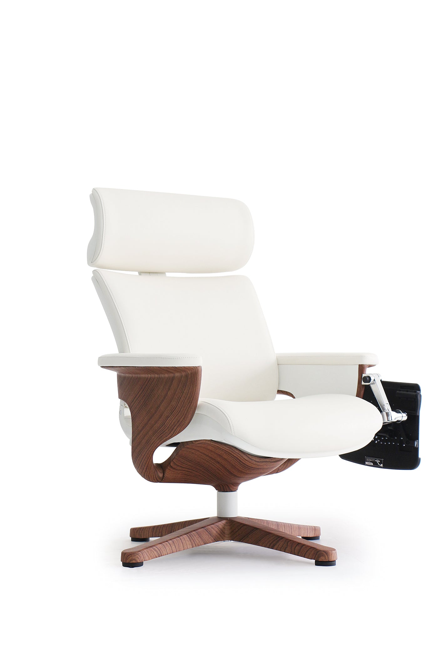 Eurotech Nuvem Lounge Chair - Premium Genuine Leather Recliner with Adjustable Headrest | Perfect for Living Room, Office, or Reading Nook