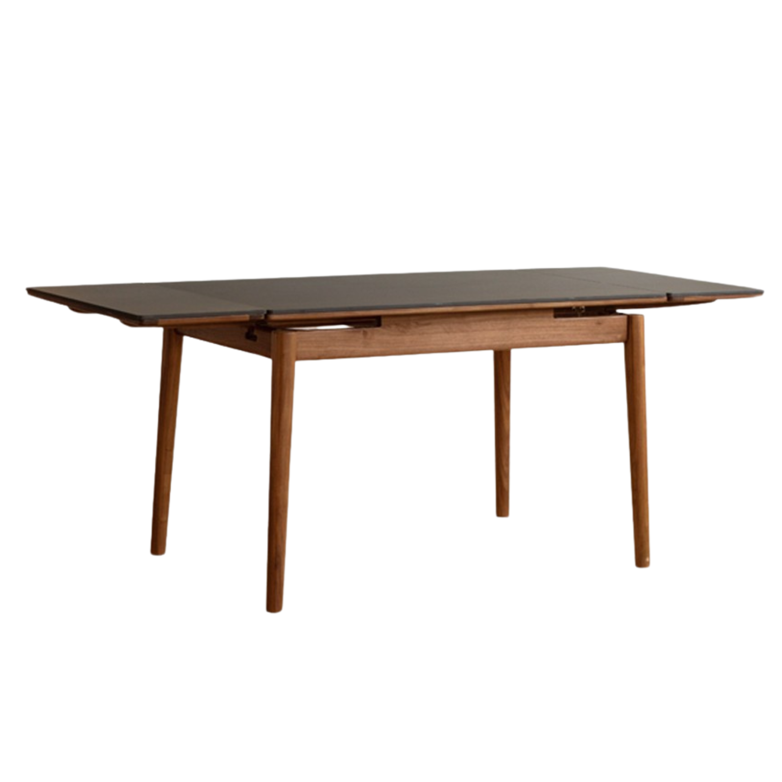 Solid Black Walnut Foldable Dining Table - Handcrafted Wooden Rock Plate for Kitchen, Dining Room & Small Spaces | Rustic Farmhouse Style Furniture