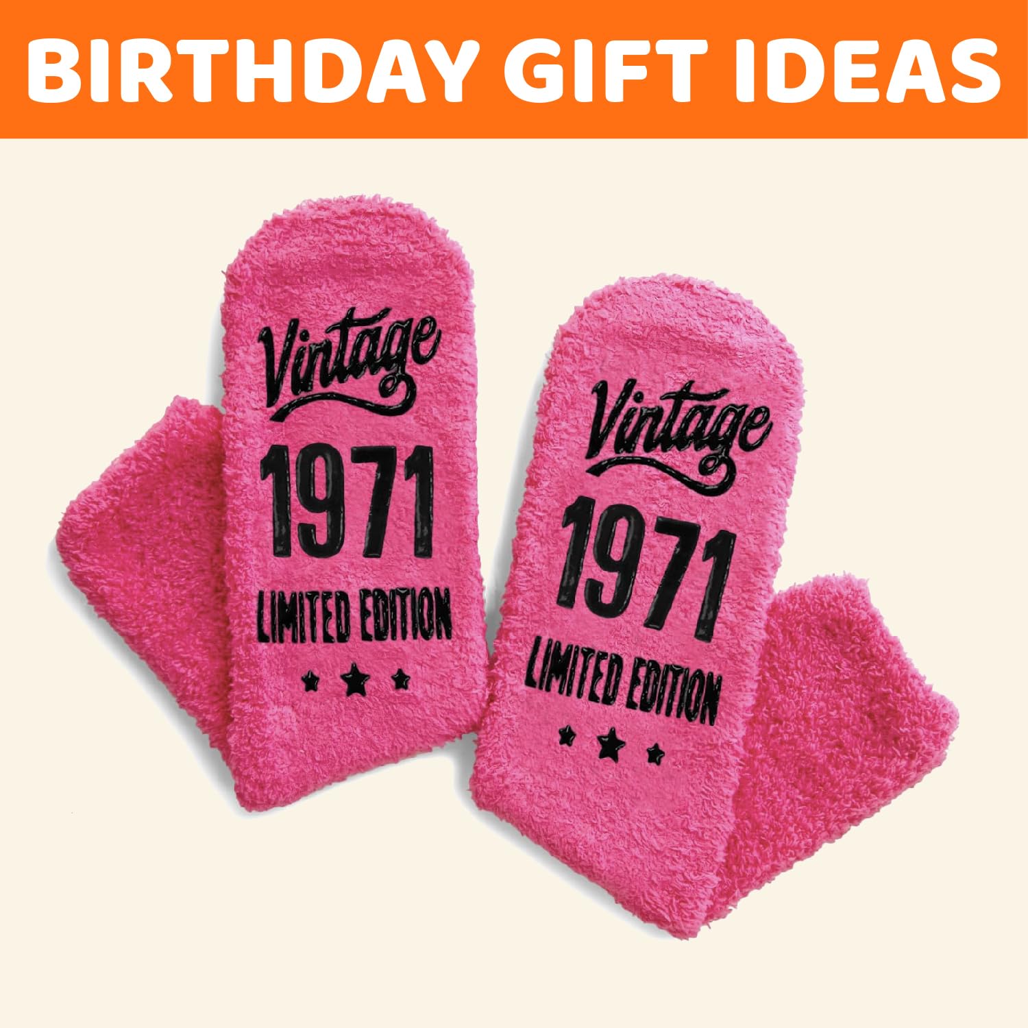 HappyPop 55th & 60th Birthday Gifts for Women - Funny Novelty Socks for Mom, Grandma & Senior Women Ages 51-60 - Perfect Retirement, Mother's Day & Anniversary Gift Idea for Elderly Ladies