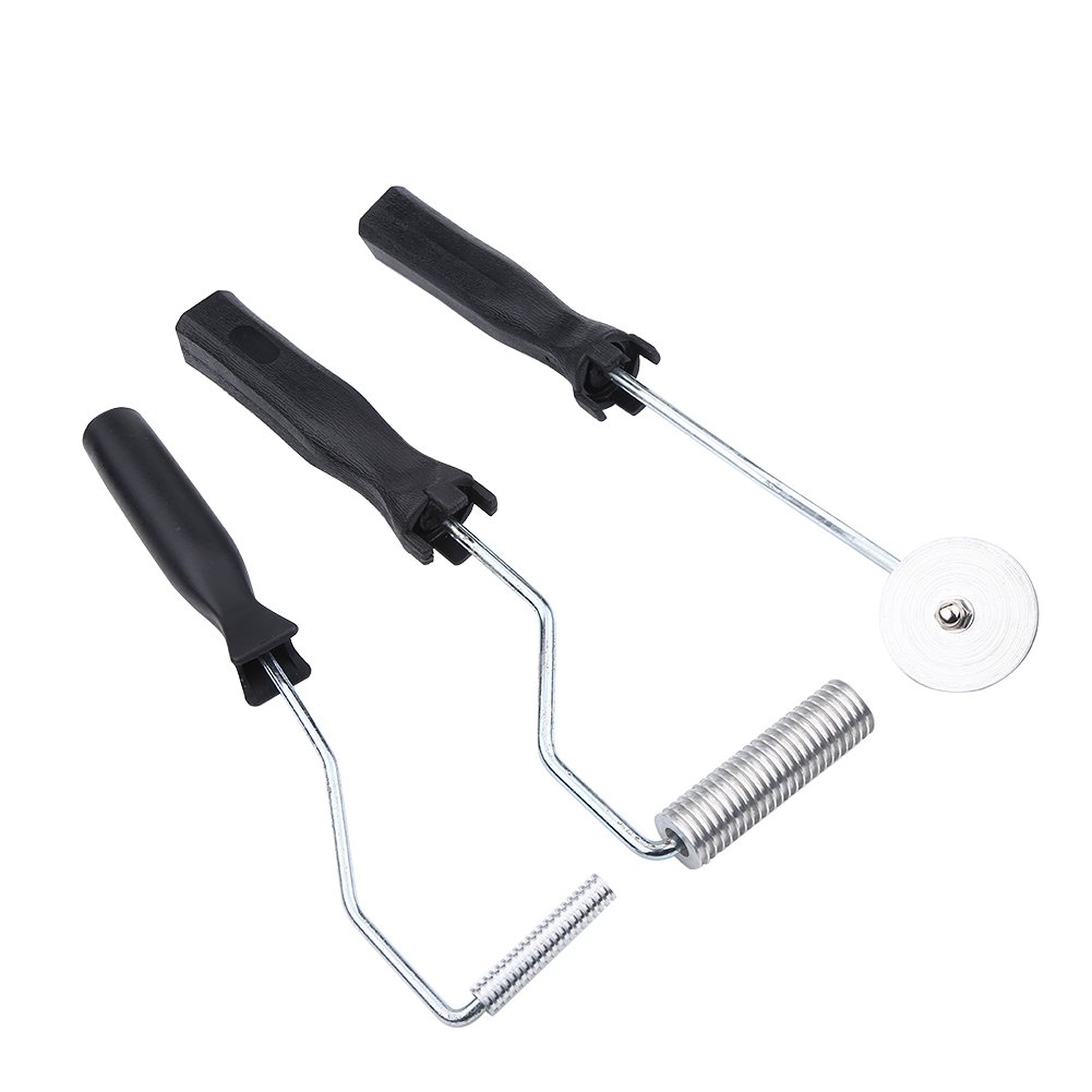 3-Piece Fiberglass Paddle Roller Set - Durable Aluminum Alloy & Fiberglass Bubble Paddle Tool for FRP Molding, Laminating, and Composite Repair - Perfect for Boat Building, Auto Body Work, and DIY Fiberglass Projects