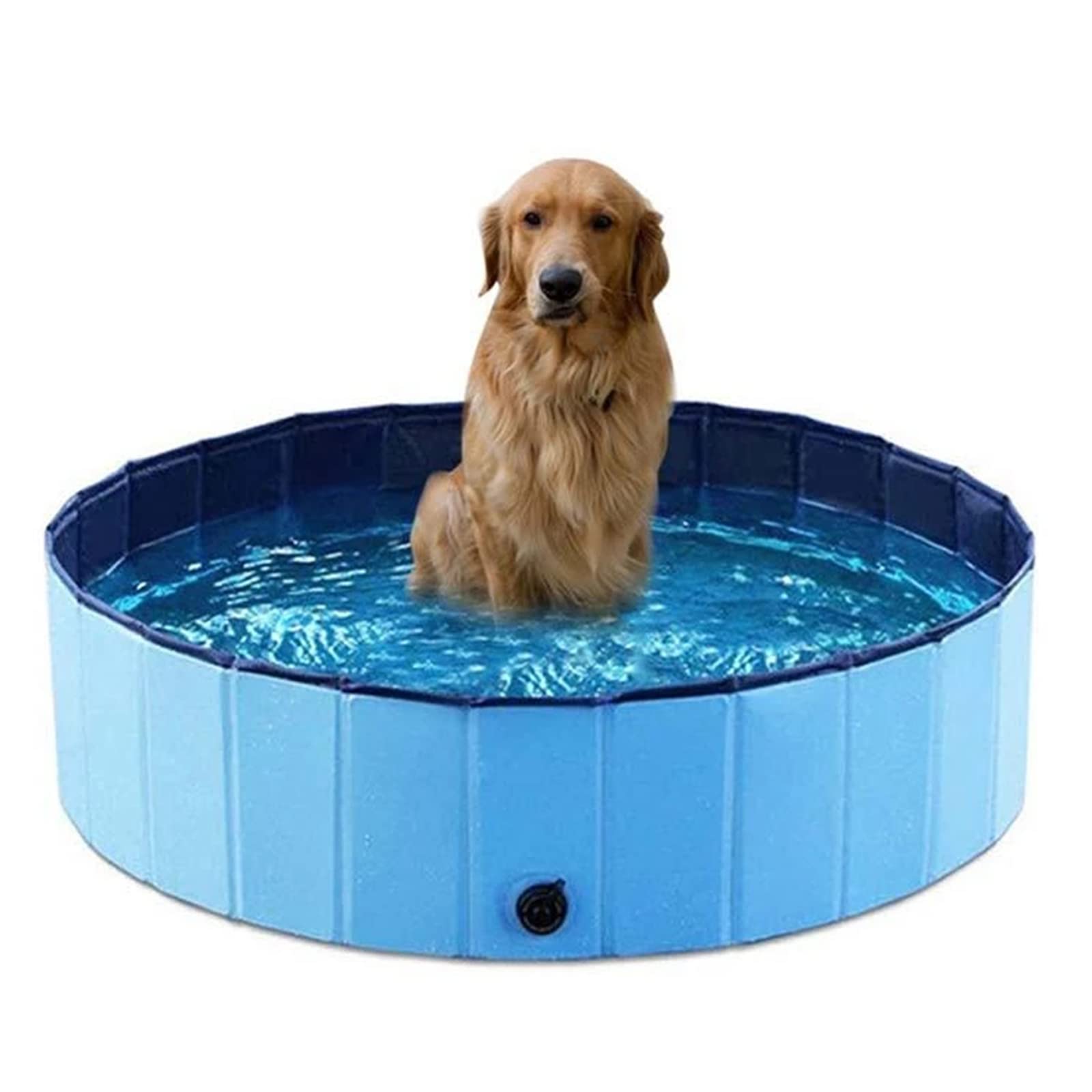 Foldable Dog Pet Bath Pool - Portable Hard Plastic PVC Pet Bathing Tub for Dogs, Cats & Kids | Collapsible Outdoor Swimming Pool with Slip-Resistant Design | Perfect for Backyard, Beach & Travel Use