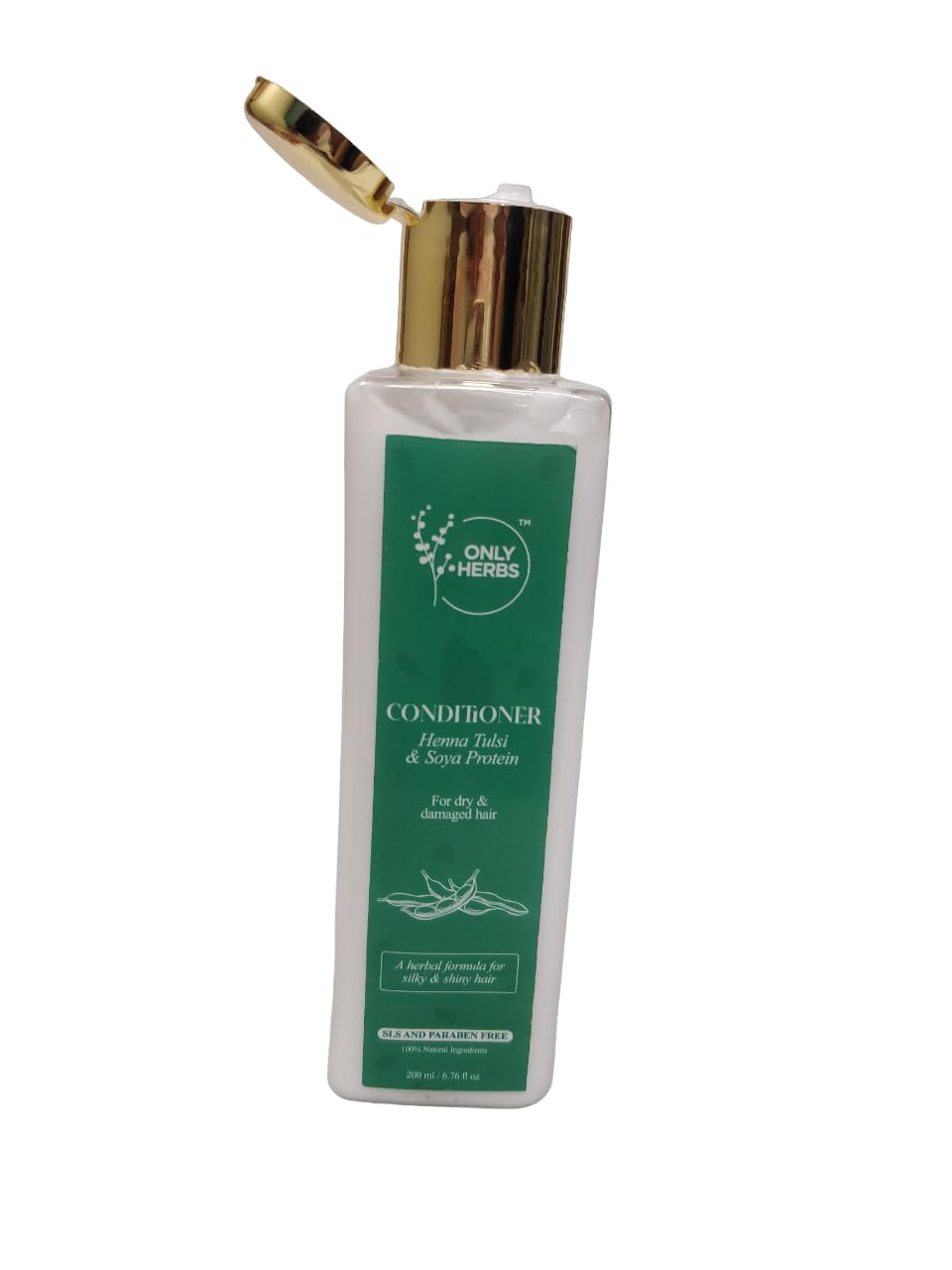 Onlyherbs Natural Henna Tulsi Hair Conditioner 200ml - Organic Deep Moisturizing Treatment for Dry Hair, Stimulates Hair Growth, Suitable for All Hair Types | Daily Hair Care, Salon-Quality Nourishment at Home