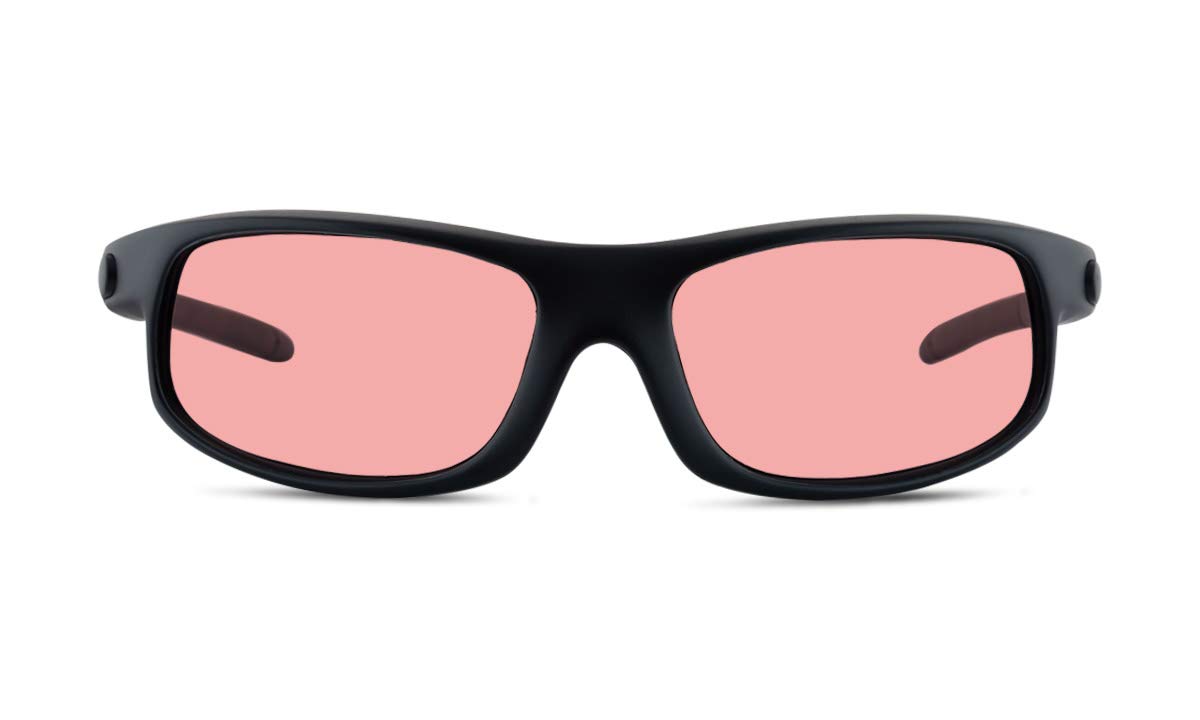 TheraSpecs Petite Wrap Glasses for Light Sensitivity Relief - Migraine & Photophobia Relief Glasses - Blue Light Blocking & UV Protection - Perfect for Computer Work, Driving & Indoor Use