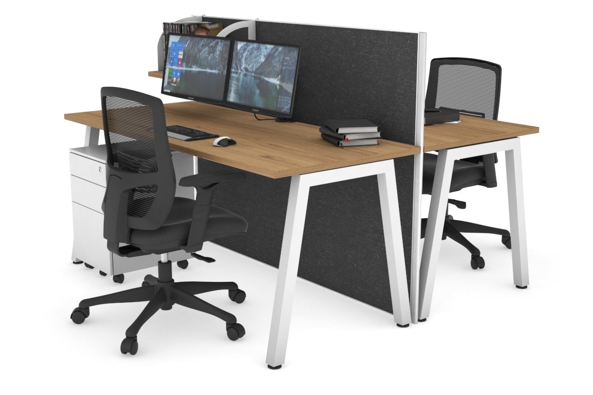 Horizon Quadro 2-Person Office Workstation Bench with A-Legs - 47.2