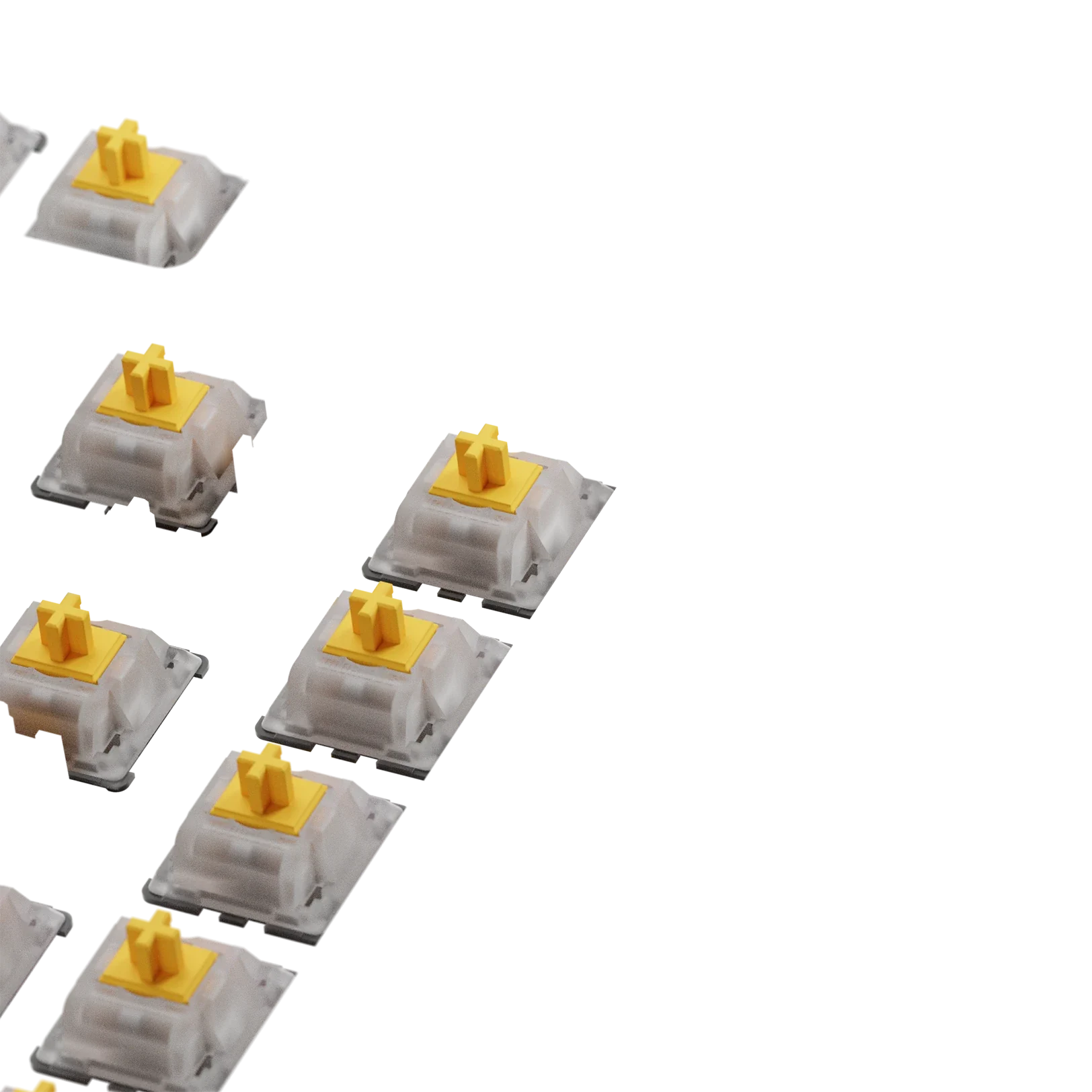 Glorious Panda Silent MX Switches - 75 Pack ISO Mechanical Keyboard Switches for Quiet Typing & Gaming