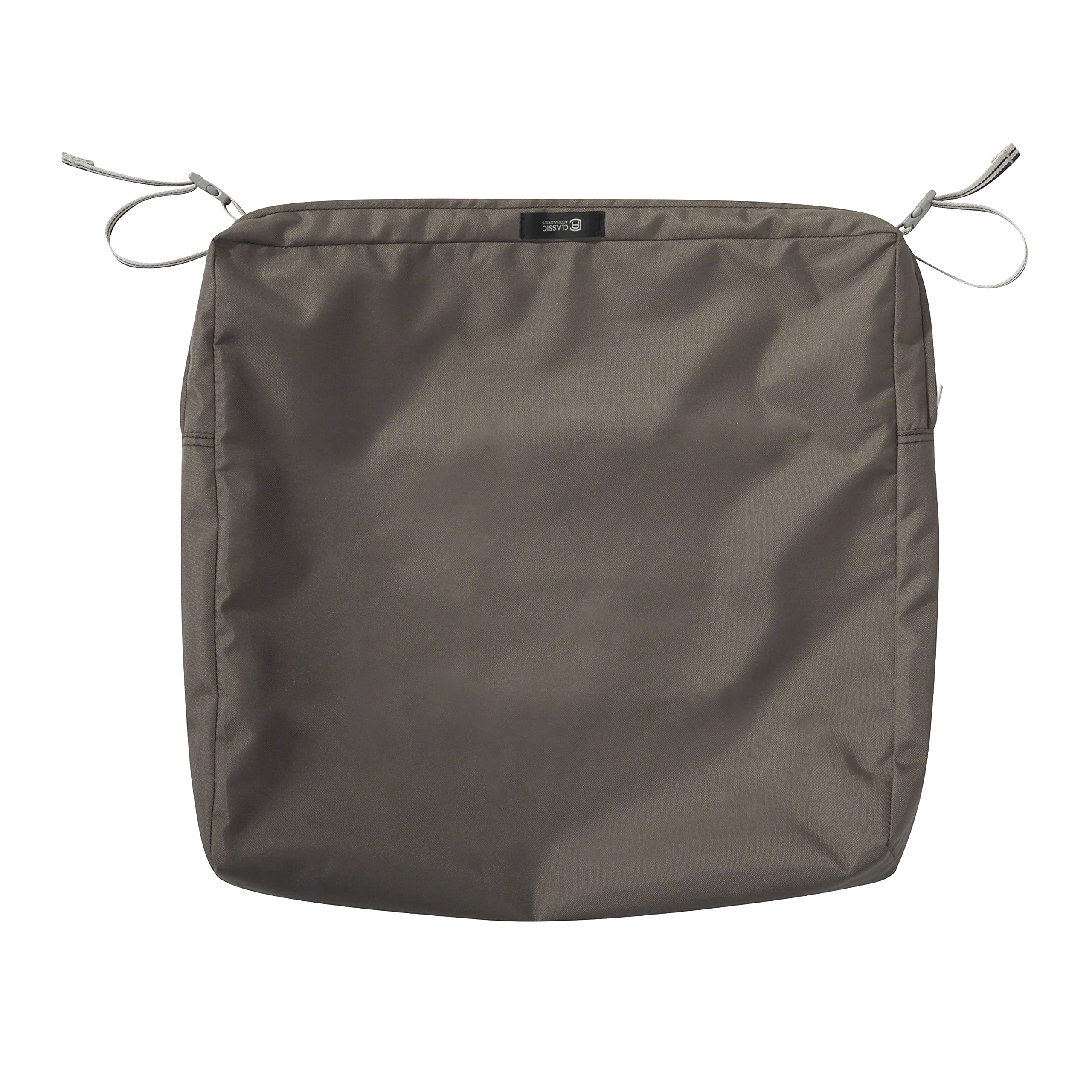 Water-Resistant Patio Chair Cushion 18x18 Inch - Dark Taupe for Outdoor Furniture