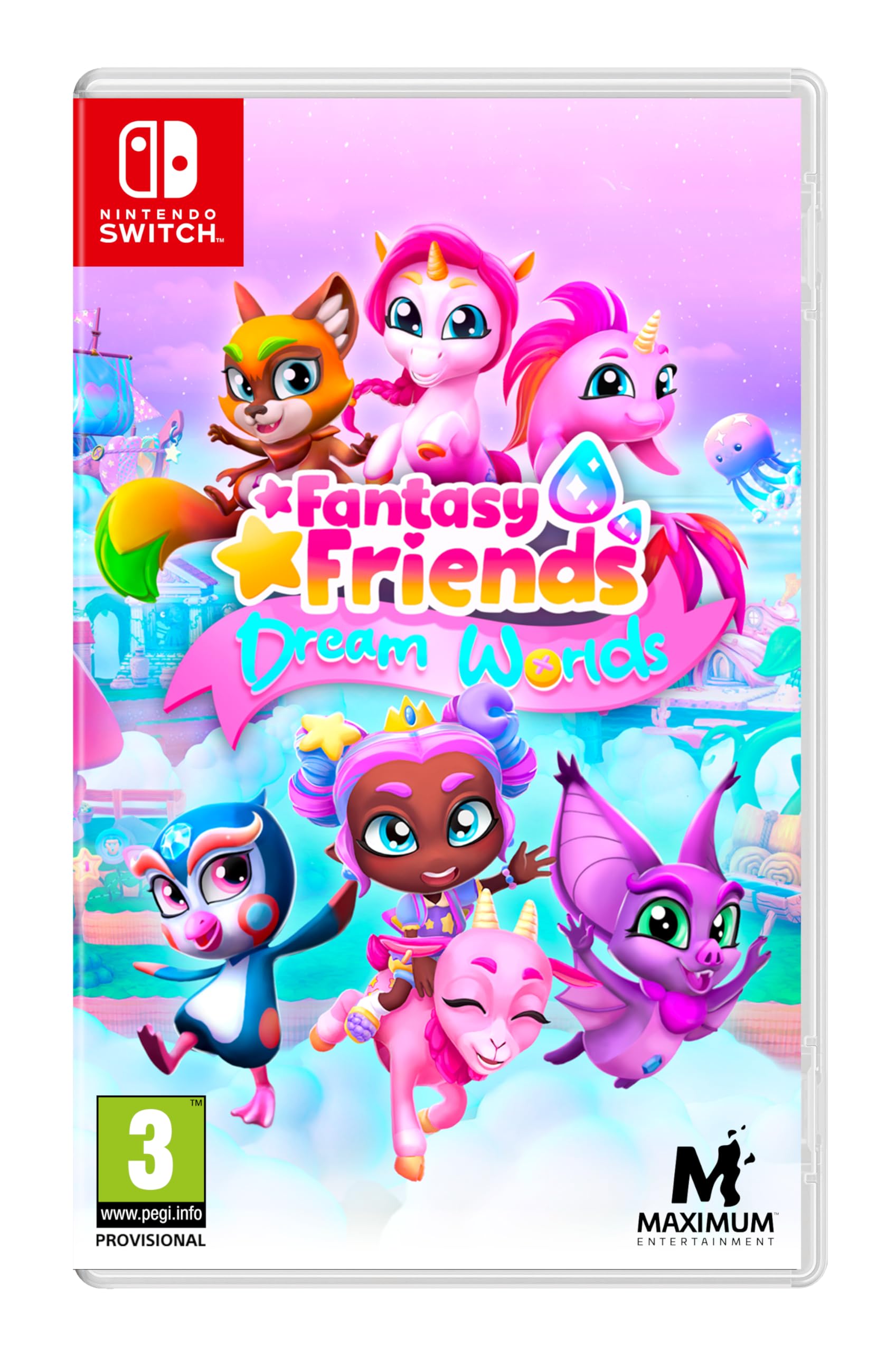 Fantasy Friends Dream Worlds - Nintendo Switch Game for Kids | Fun Adventure & Exploration | Perfect for Family Game Nights & Kids' Entertainment