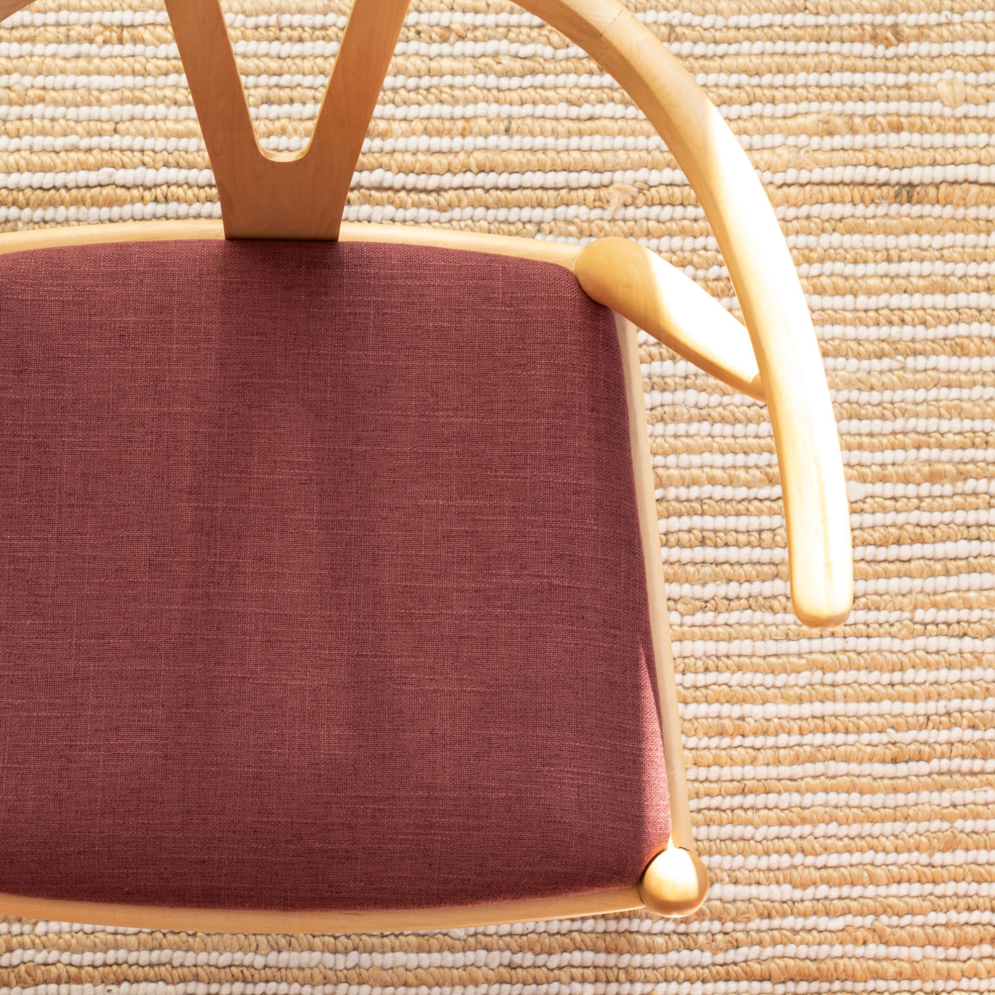 Premium Hollis Fabric - Soft & Durable Merlot Red Upholstery Material for Sofas, Chairs & Home Decor