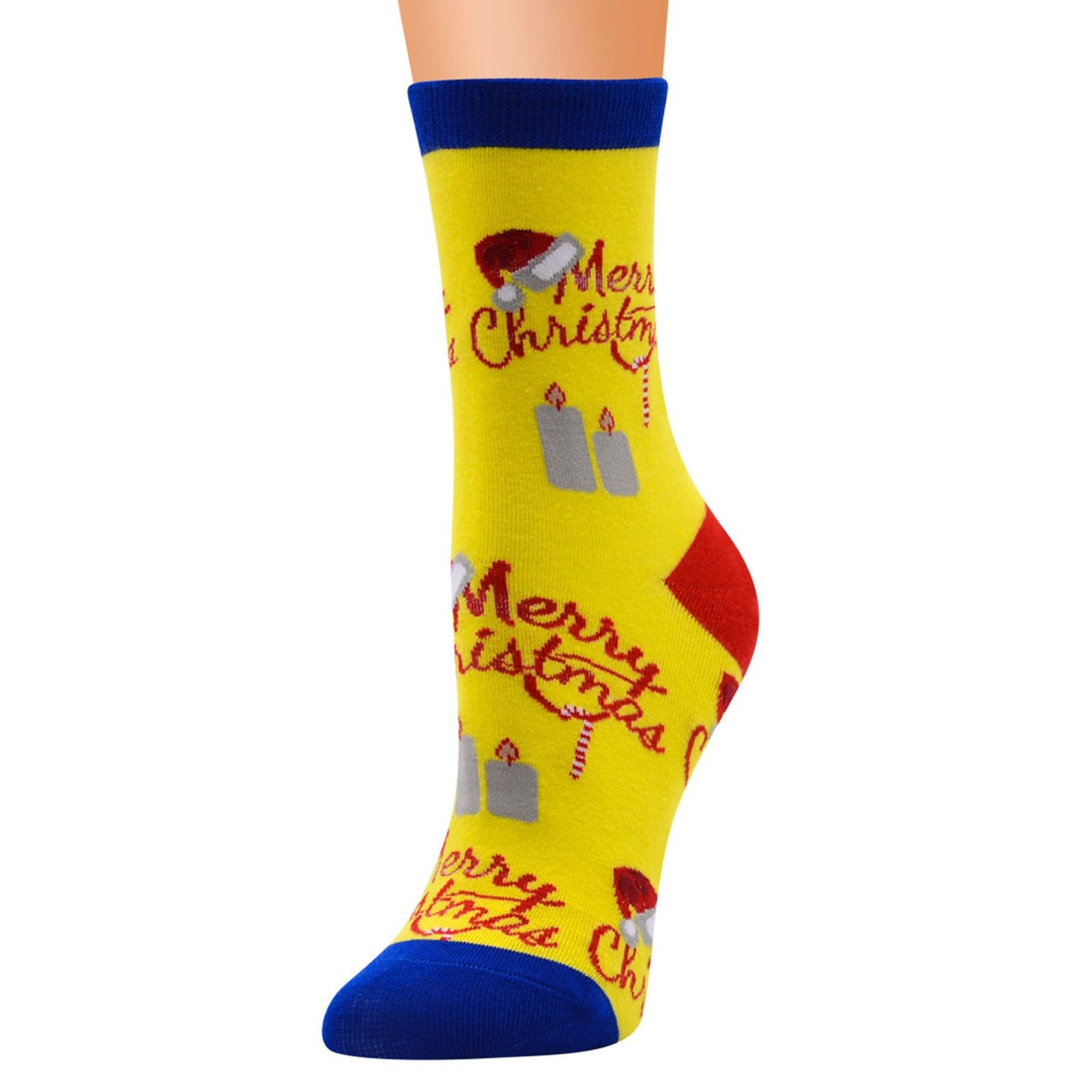Littleice Warm Rainbow Socks for Women & Men - Cozy Colorful Casual Socks with Fun Ruin Stuff Design - Perfect for Winter, Home, Office & Gifts