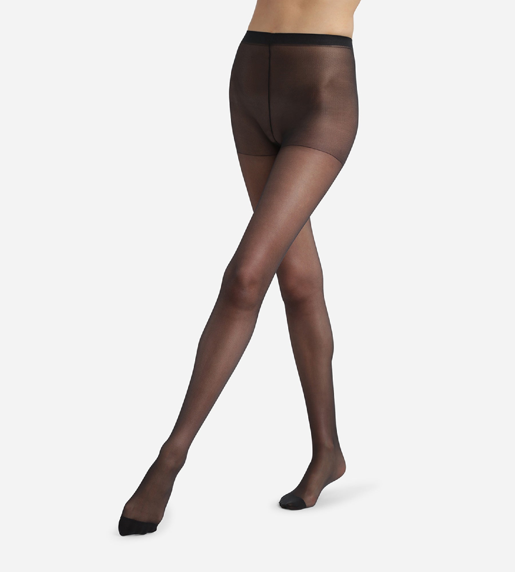 Sheer Lycra Reinforced Black Tights for Women - Ultra Durable & Comfortable - Perfect for Yoga, Running, and Everyday Wear