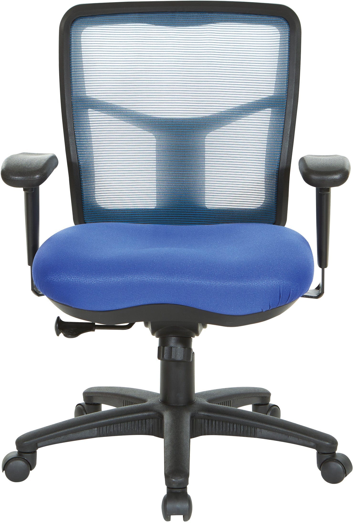 Office Star Grey Air Mesh Back Chair with Lumbar Support [92555] - Ergonomic Office Chair for Home & Work Comfort