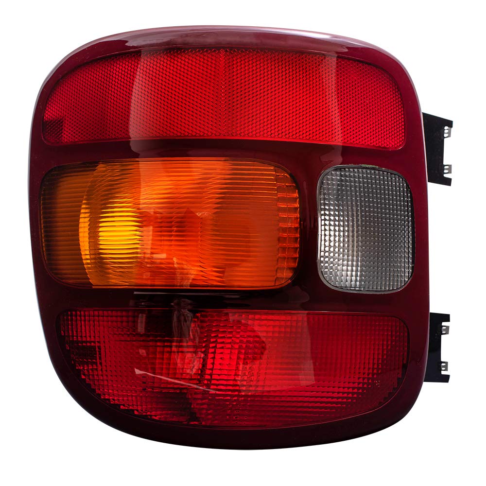 Brock Replacement Tail Lights Set for 1999-2003 Chevy Silverado & GMC Sierra 1500 Stepside Pickup Truck - Driver & Passenger Side (Part# 19169012, 19169013) - Perfect for Night Driving & Vehicle Restoration Projects