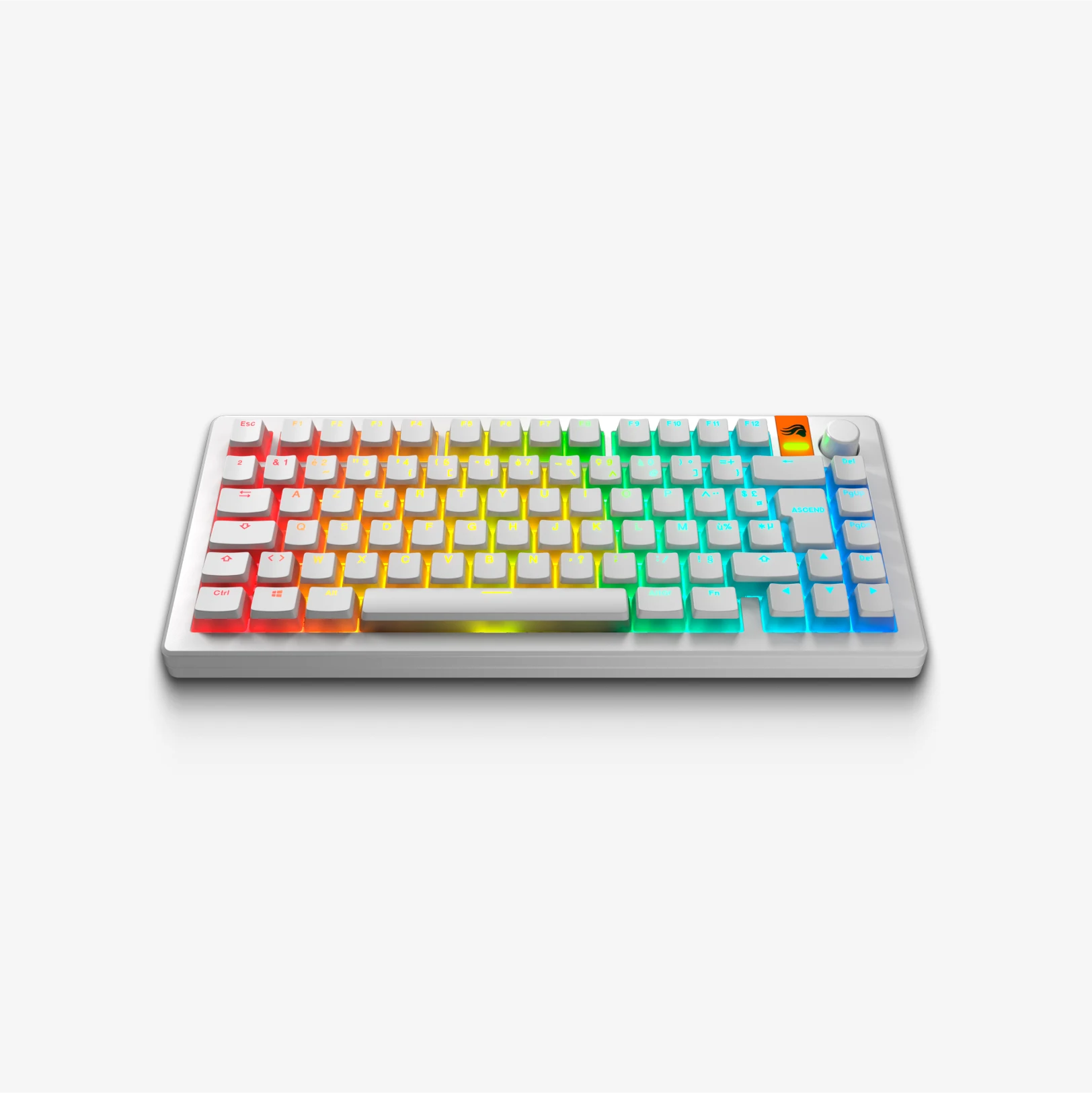 GPBT Aura V3 Keycaps - 129 Keys Custom Mechanical Keyboard Keycap Set, PBT Material, Cherry MX Profile, RGB Backlit Compatible - Perfect for Gaming, Typing & Office Work