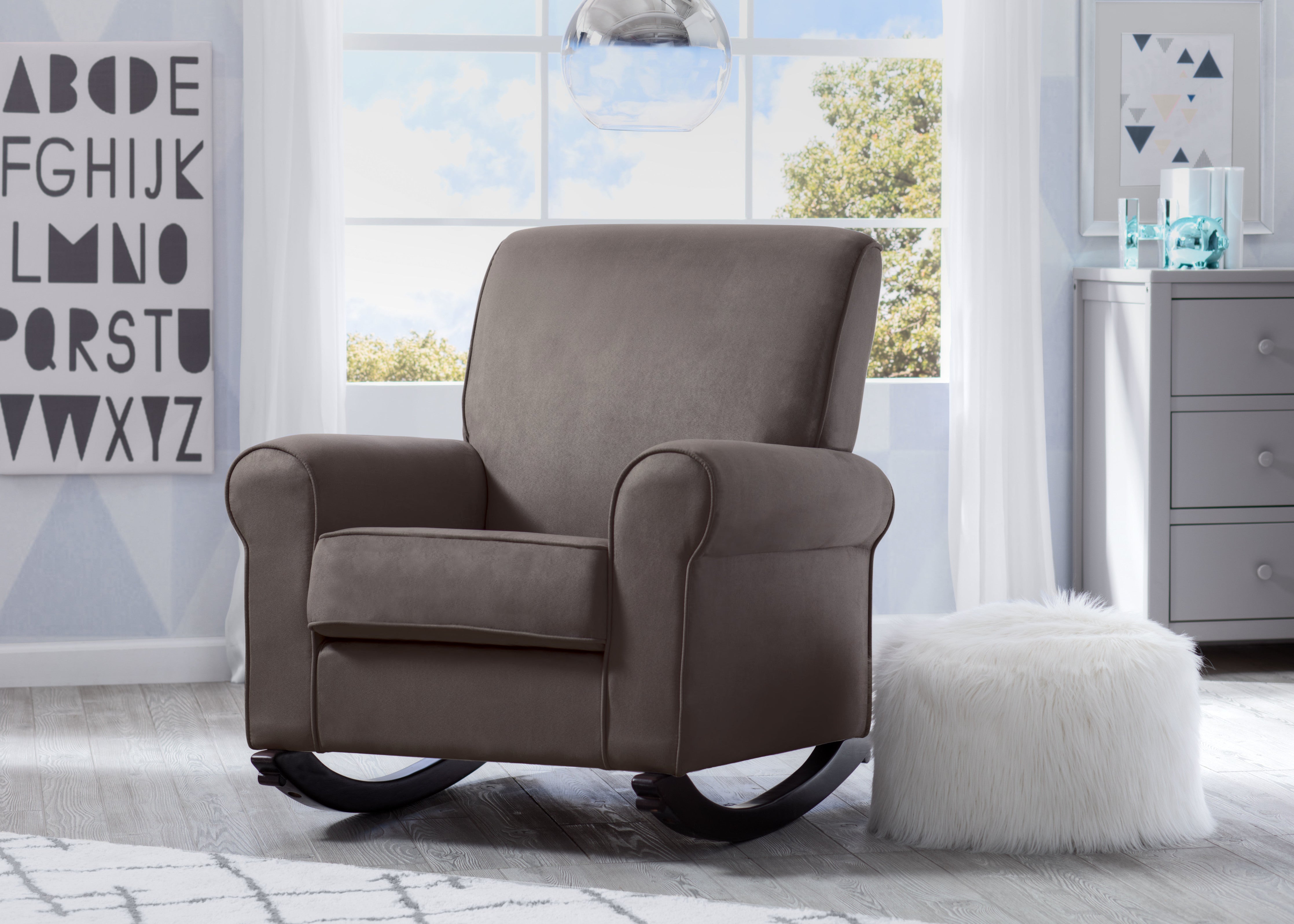 Rowen Nursery Rocking Chair - Comfortable Baby Nursery Rocker for Breastfeeding & Nursery Decor - Perfect for Nursing, Reading & Relaxing in Baby's Room
