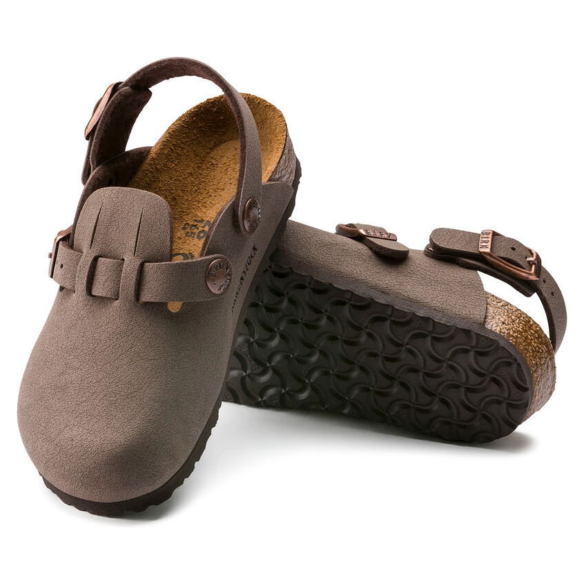 Birkenstock Kay Kids Birkibuc Sandals in Mocha - Comfortable & Durable Leather Footwear for Boys & Girls - Perfect for School, Play & Outdoor Activities