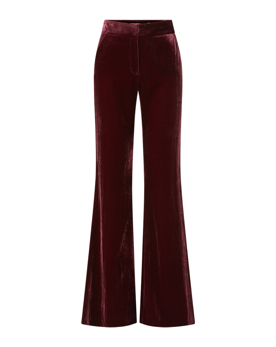 Lebone Women's Velvet Pants - Soft Stretchy High Waisted Lounge Pants for Home, Yoga & Casual Wear