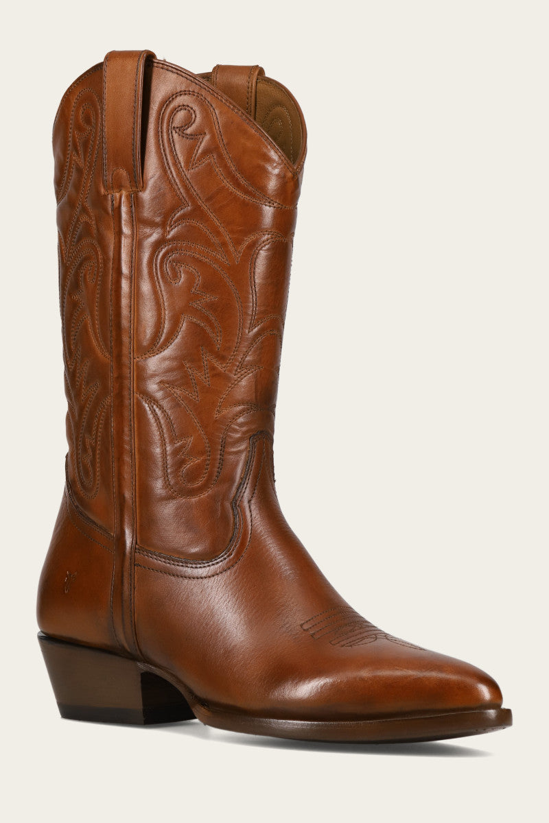 Bruce Men's Pull-On Cowboy Boots - Comfortable Western Riding Boots for Work & Outdoor Activities