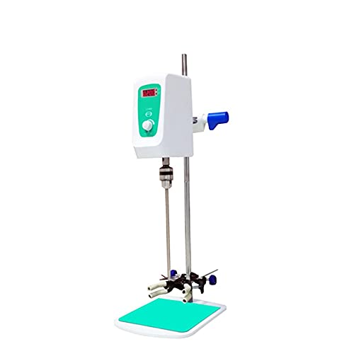 JB100-ST Digital Display Laboratory Electric Mixer - 100W, 0-1500 RPM with Timer - Precision Cosmetic Mixer for DIY Skincare, Nail Polish & Essential Oil Blending - Perfect for Home Labs & Small Batch Production