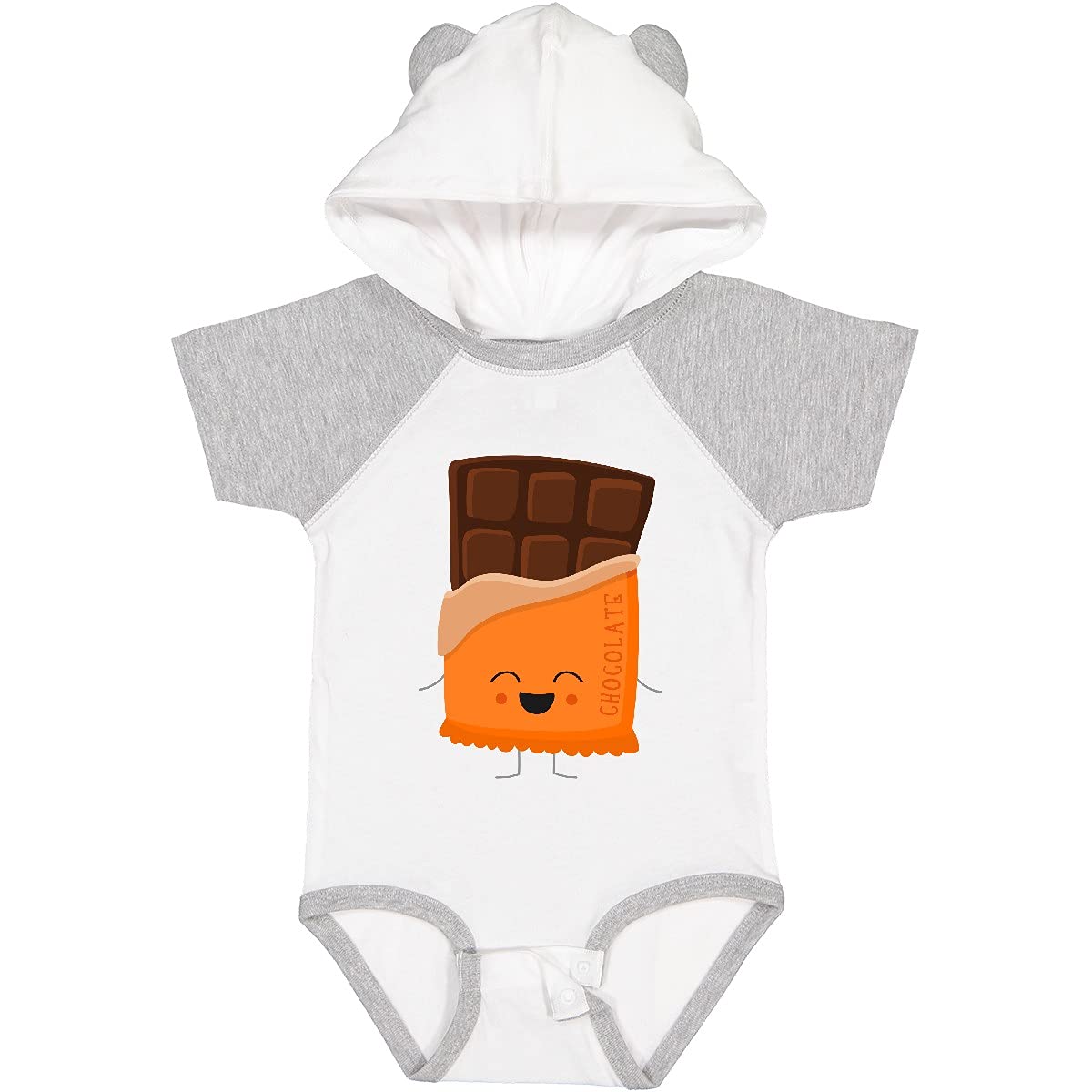 Inktastic Cute Kawaii Chocolate Candy Bar Baby Bodysuit - Adorable Infant Onesie for Girls & Boys - Perfect for Birthday, Photo Shoots & Everyday Wear