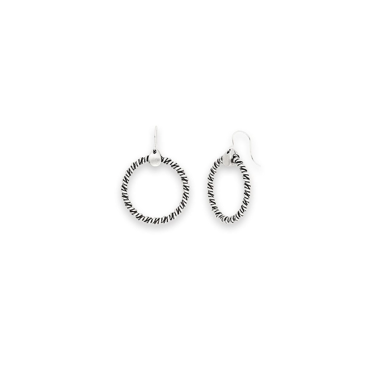 Stylish Crimped Hoop Earrings for Women - Trendy Gold & Silver Hoop Earrings for Everyday Wear - Perfect for Parties, Work & Casual Outfits
