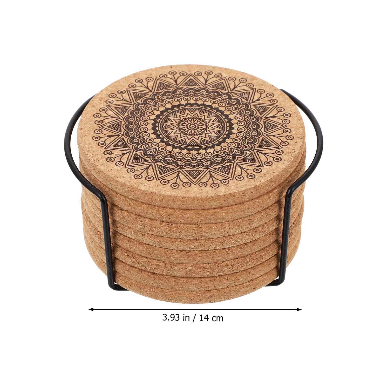 Premium 5.5 Inch Round Cork Coasters & Trivets - Heat Resistant Corkboard Pads for Hot Dishes, Pots, Pans & Plants | Perfect for Kitchen, Dining Table & Coffee Bar Protection