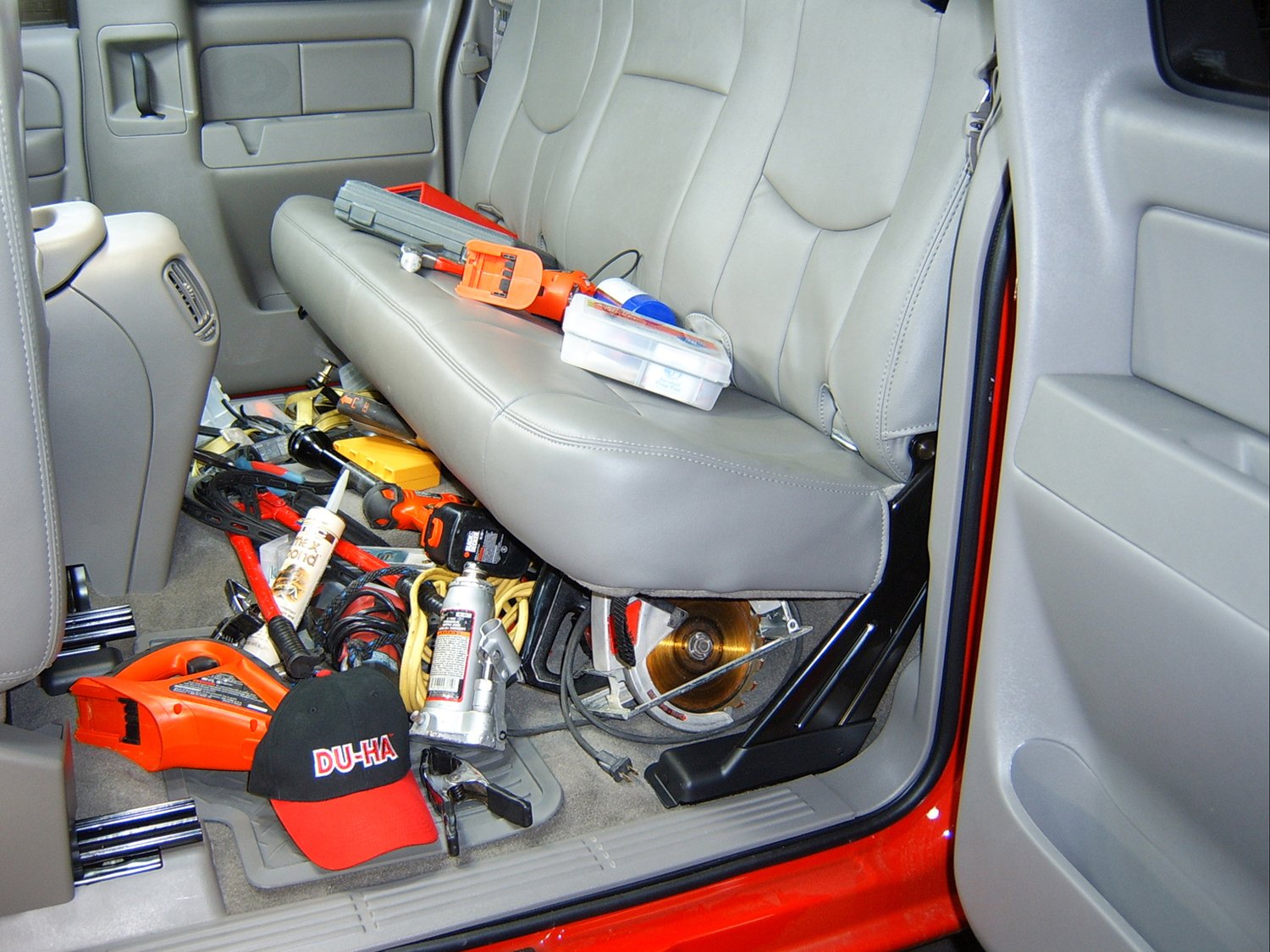 DU-HA 10001 Under-Seat Storage Organizer for Trucks & SUVs - Heavy Duty Vehicle Storage Bin with Non-Slip Base - Perfect for Car Accessories, Tools & Emergency Kits