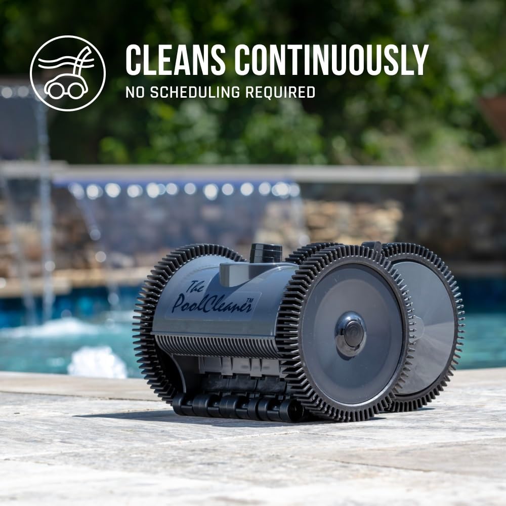 Hayward W3PVS20GST Automatic Suction Pool Cleaner for In-Ground Pools up to 20x40 ft - Efficient Robotic Pool Vacuum with Powerful Suction, Gray - Perfect for Cleaning Leaves, Debris & Dirt in Residential Swimming Pools