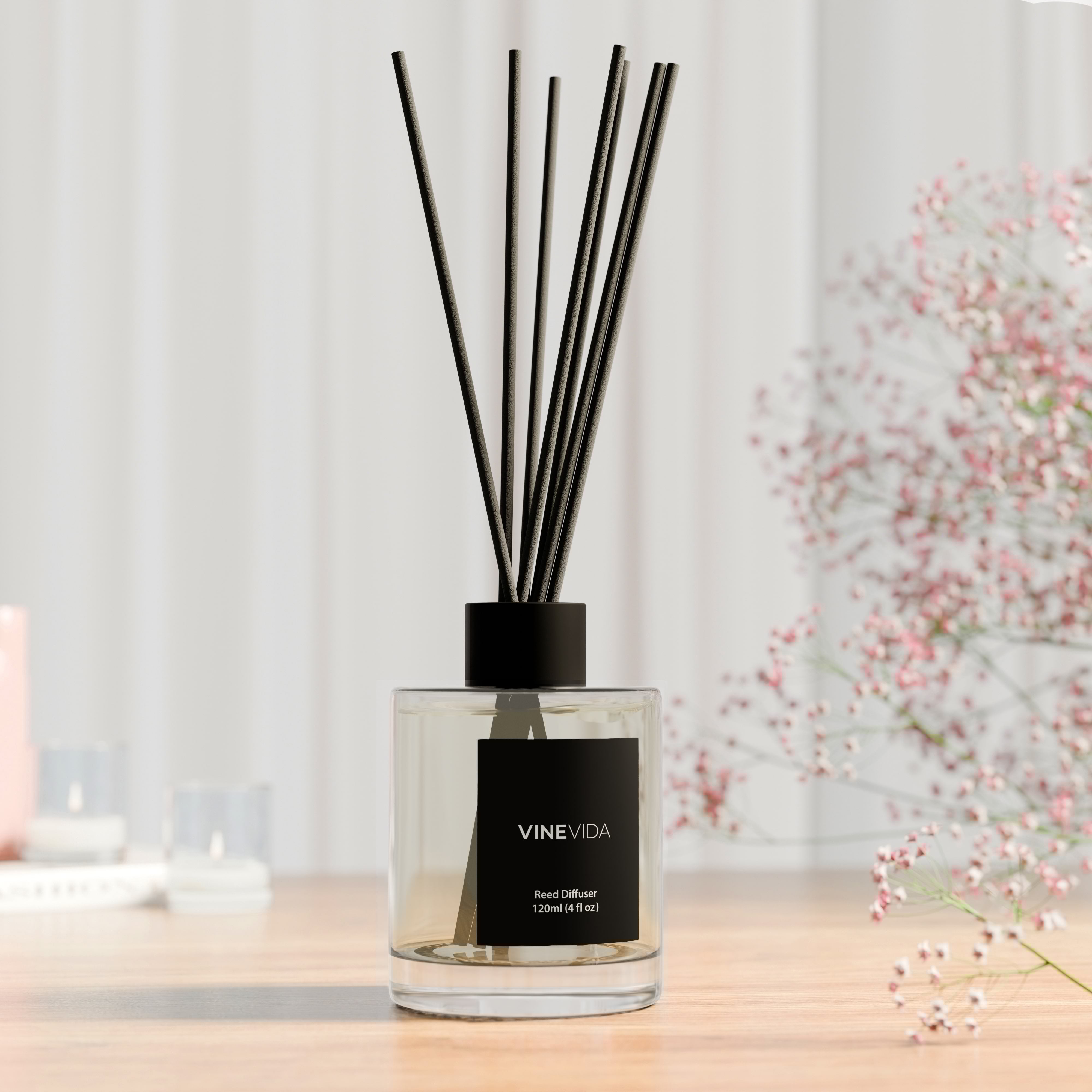 NO. 54 Reed Diffuser - Nag Champa Scented Aromatherapy Oil for Home Fragrance | Perfect for Living Room, Bedroom & Office Relaxation