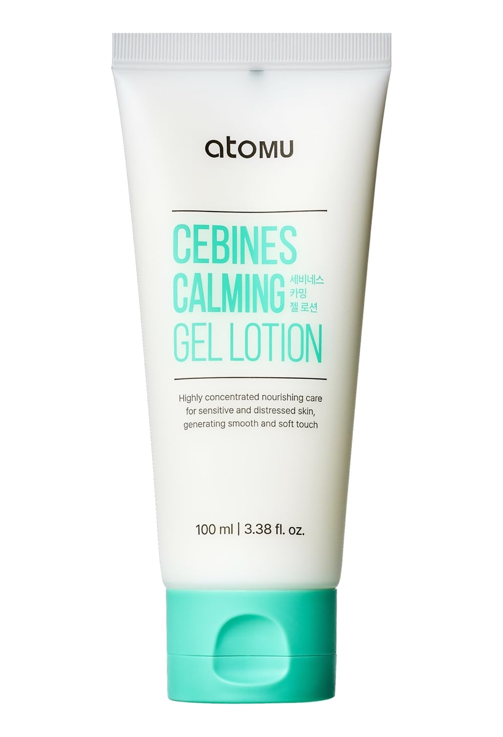Atomu Cebines Calming Gel Lotion - Soothing Korean Skincare for Sensitive Skin | Redness Relief & Cooling Care