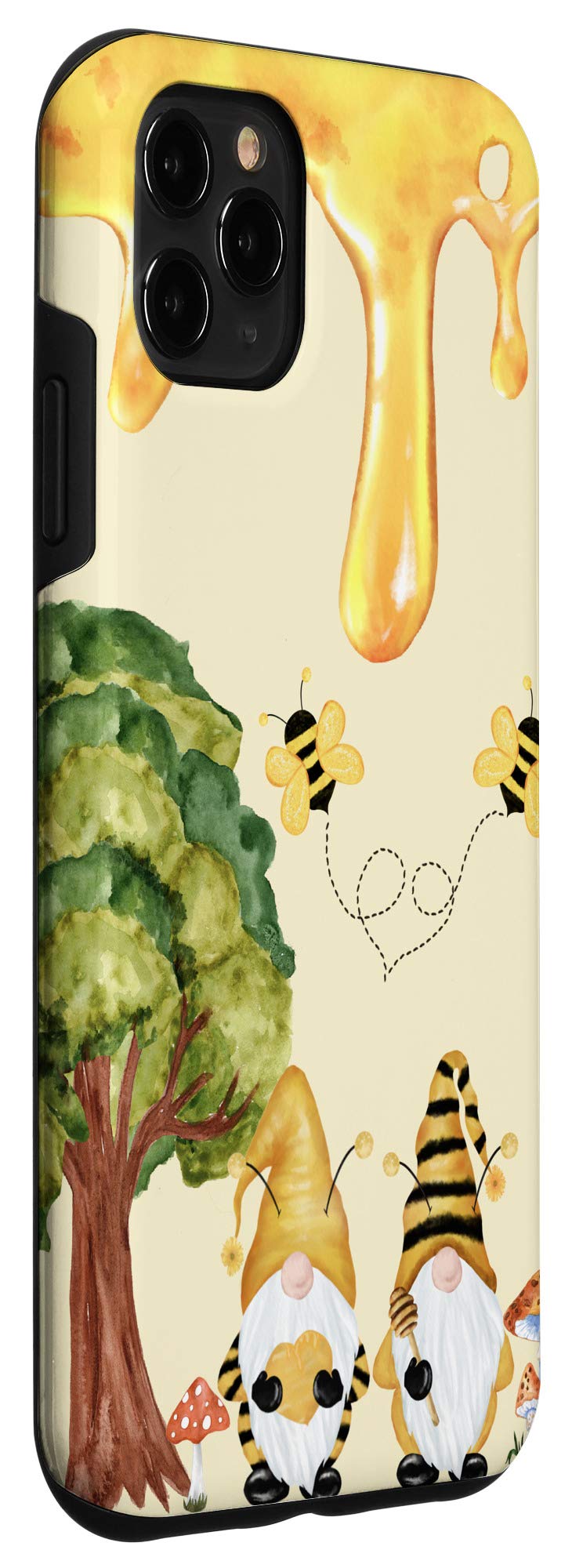 iPhone 11 Pro Max Case - Cute Gnome Design with Funny Halloween Bumble Bee Pattern | Perfect Gift for Gnome Lovers & Halloween Enthusiasts | Protective Phone Cover for Everyday Use, Parties & Holidays