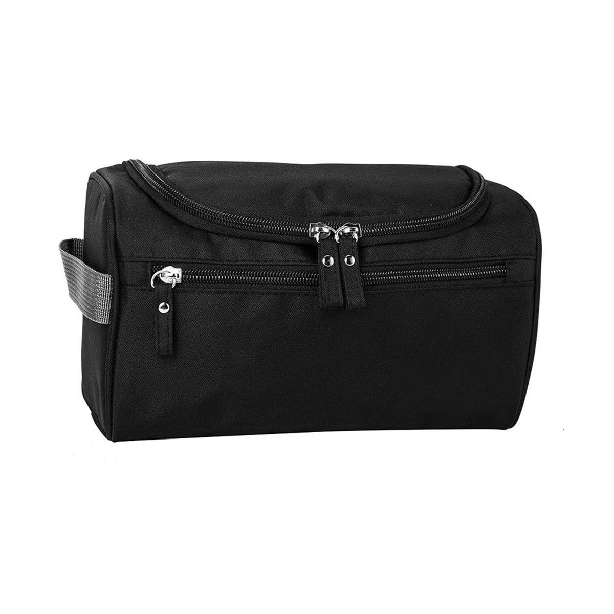 LVE Hanging Toiletry Bag for Travel - Waterproof Cosmetic Organizer with Multiple Pockets for Makeup, Shaving & Toiletries - Perfect for Men & Women (Black) | Ideal for Camping, Gym & Business Trips